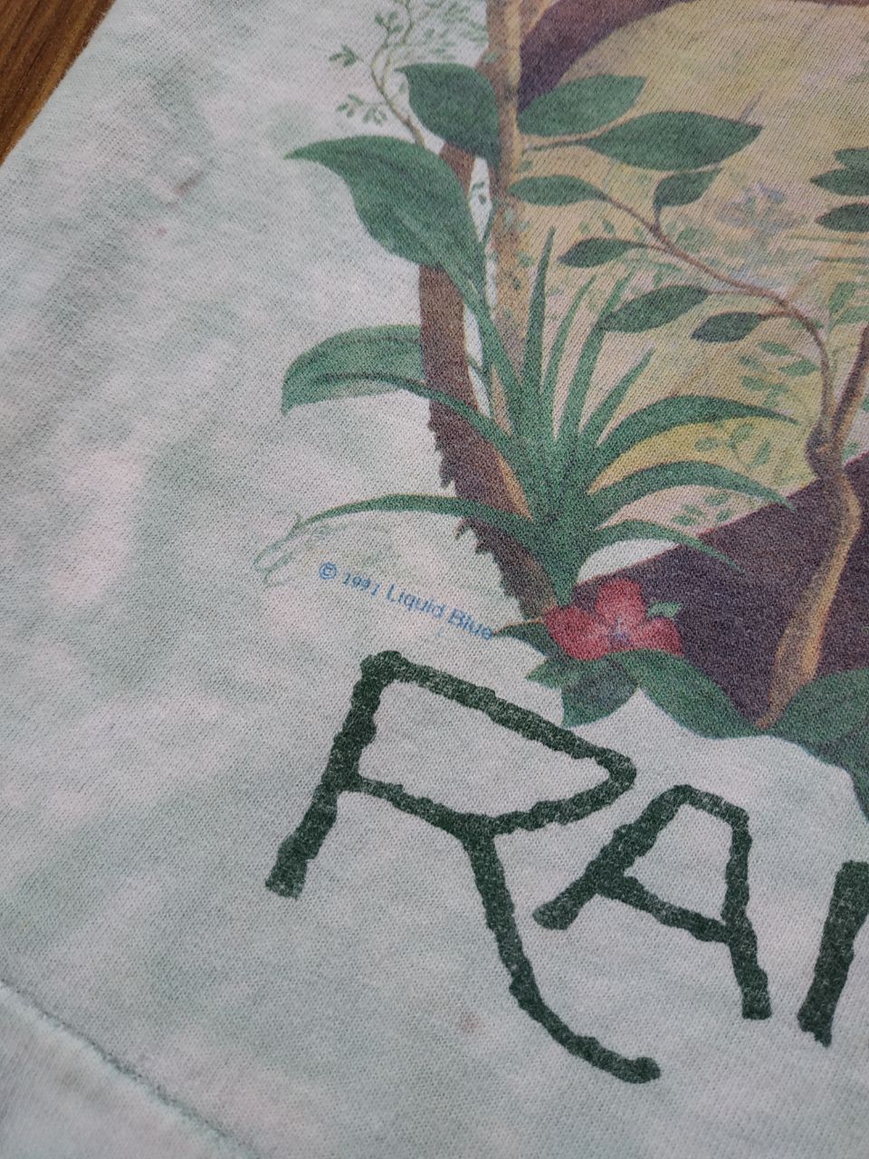Liquid Blue Vintage 1991 Liquid Blue Rainforest Tie Dye T Shirt Tee Size US XL / EU 56 / 4 - 5 Thumbnail