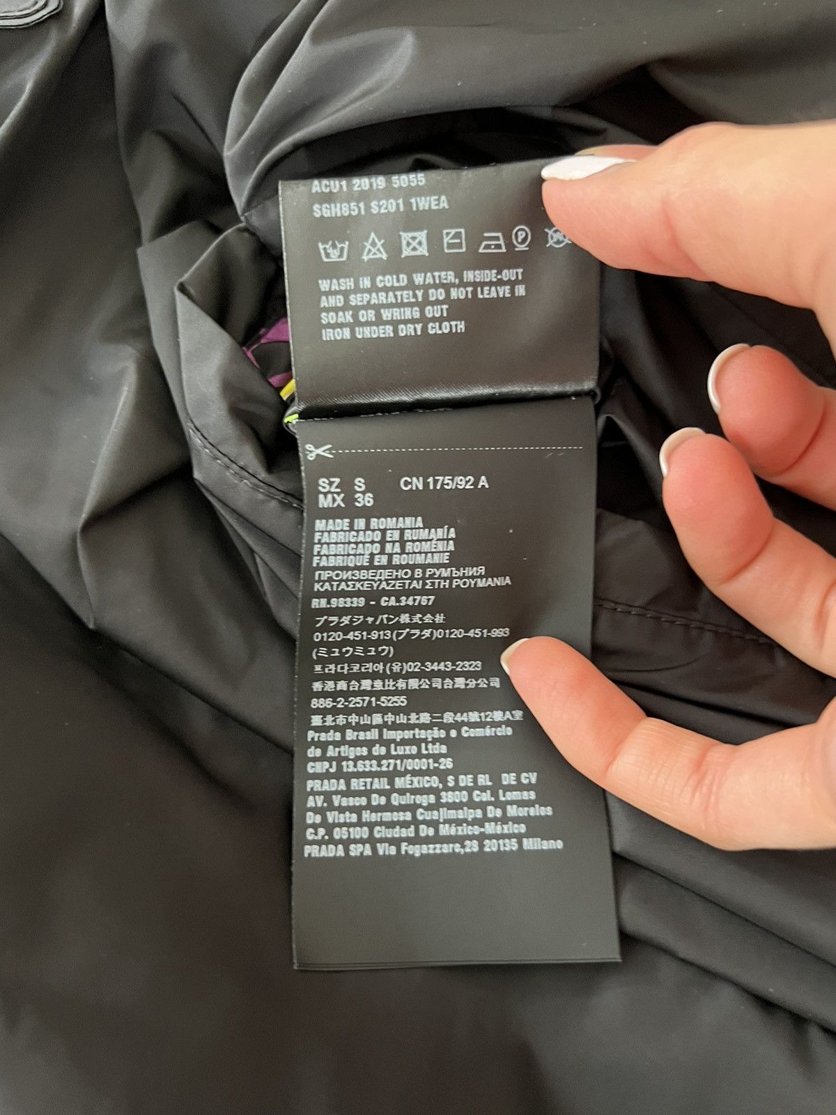 Prada Prada Black Cassette Print Reversible Jacket Size US S / EU 44-46 / 1 - 7 Thumbnail