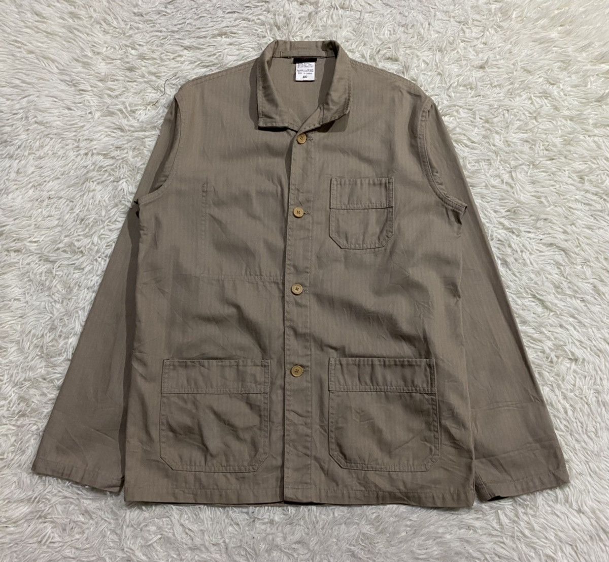 image of Vetra Le Lude France Cotton Overshirt Jacket, Men's (Size Medium)