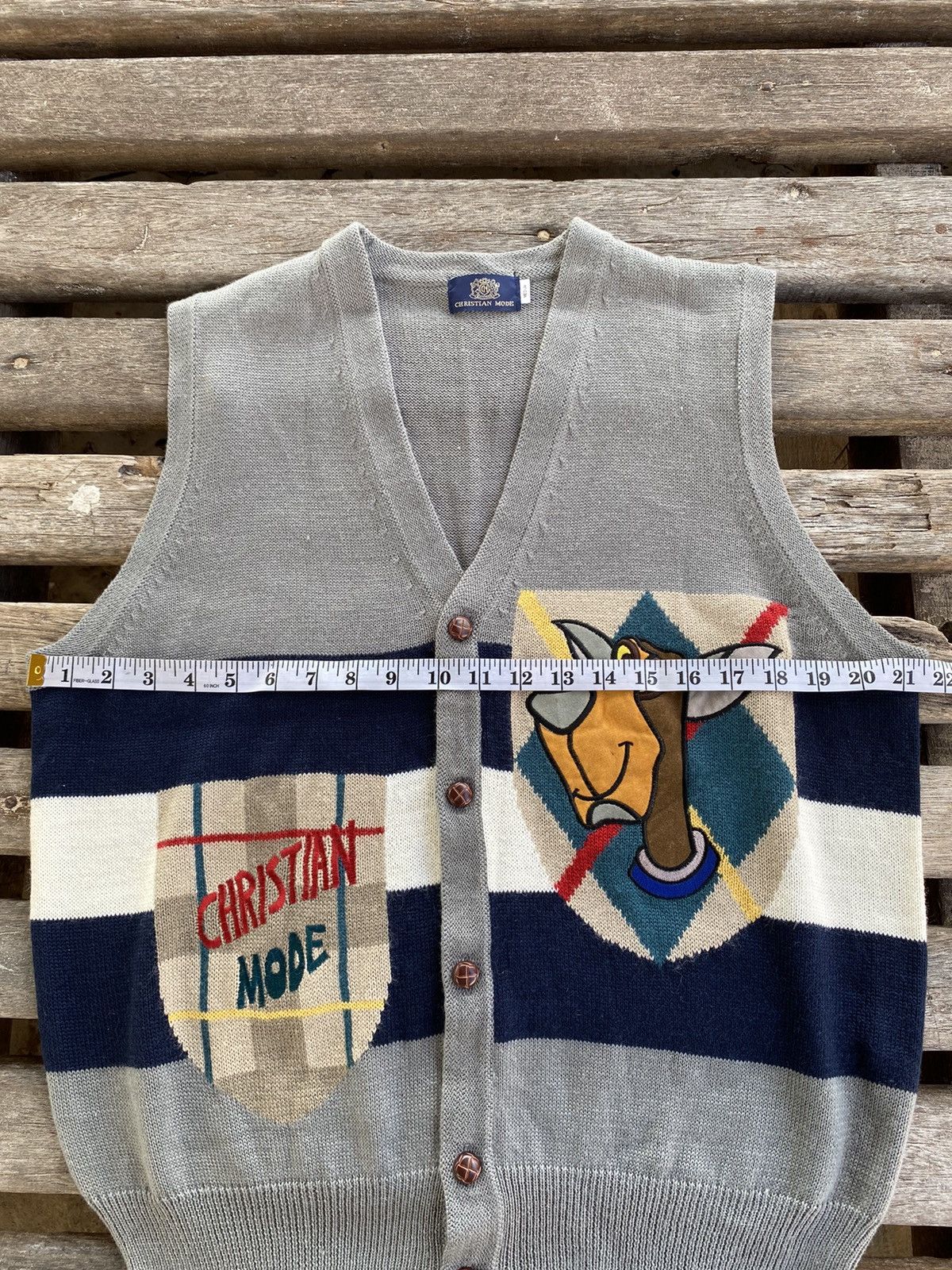 Other Christian Mode Sleeveless Sweater Cardigan Size US M / EU 48-50 / 2 - 16 Thumbnail