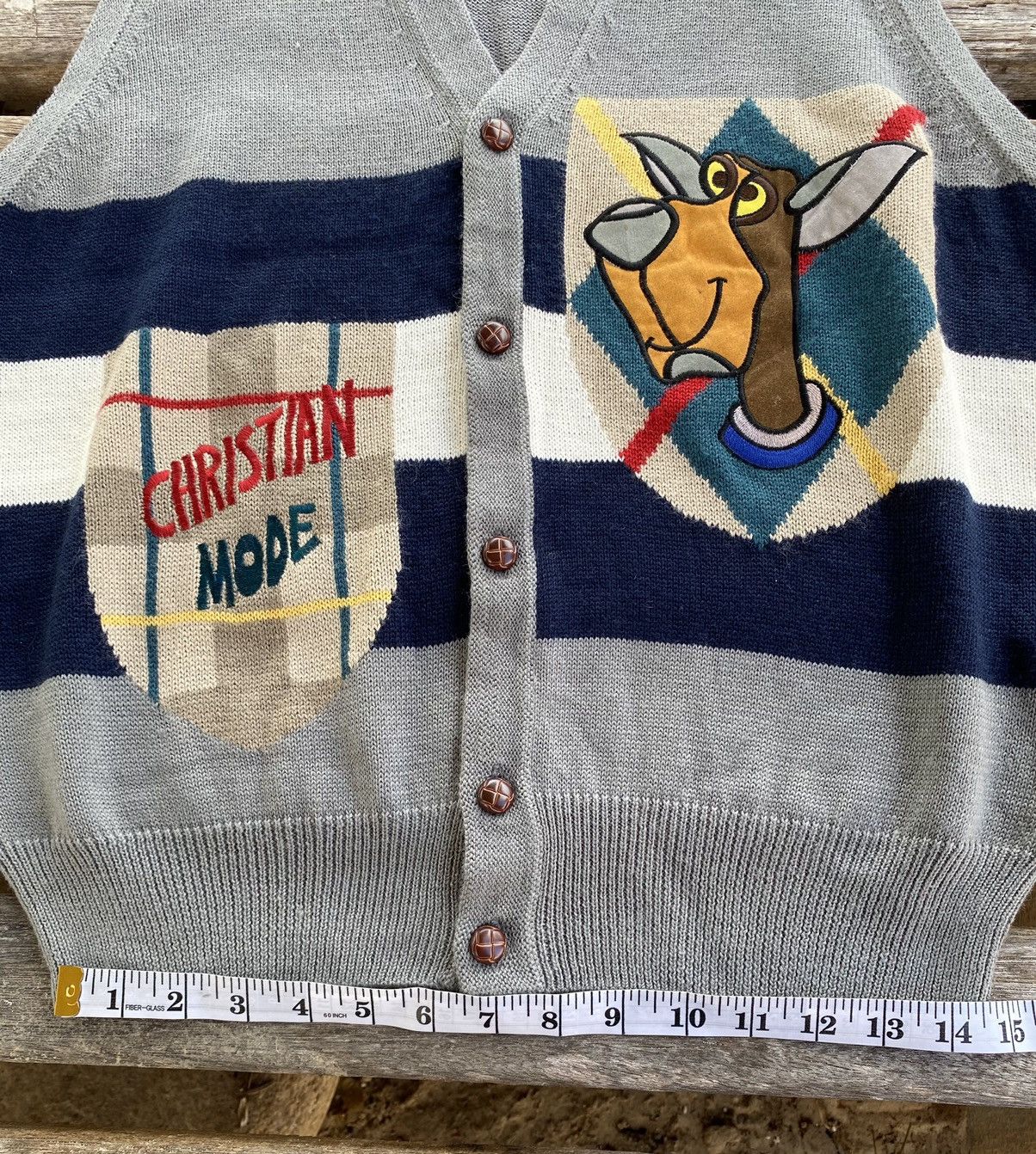 Other Christian Mode Sleeveless Sweater Cardigan Size US M / EU 48-50 / 2 - 19 Thumbnail