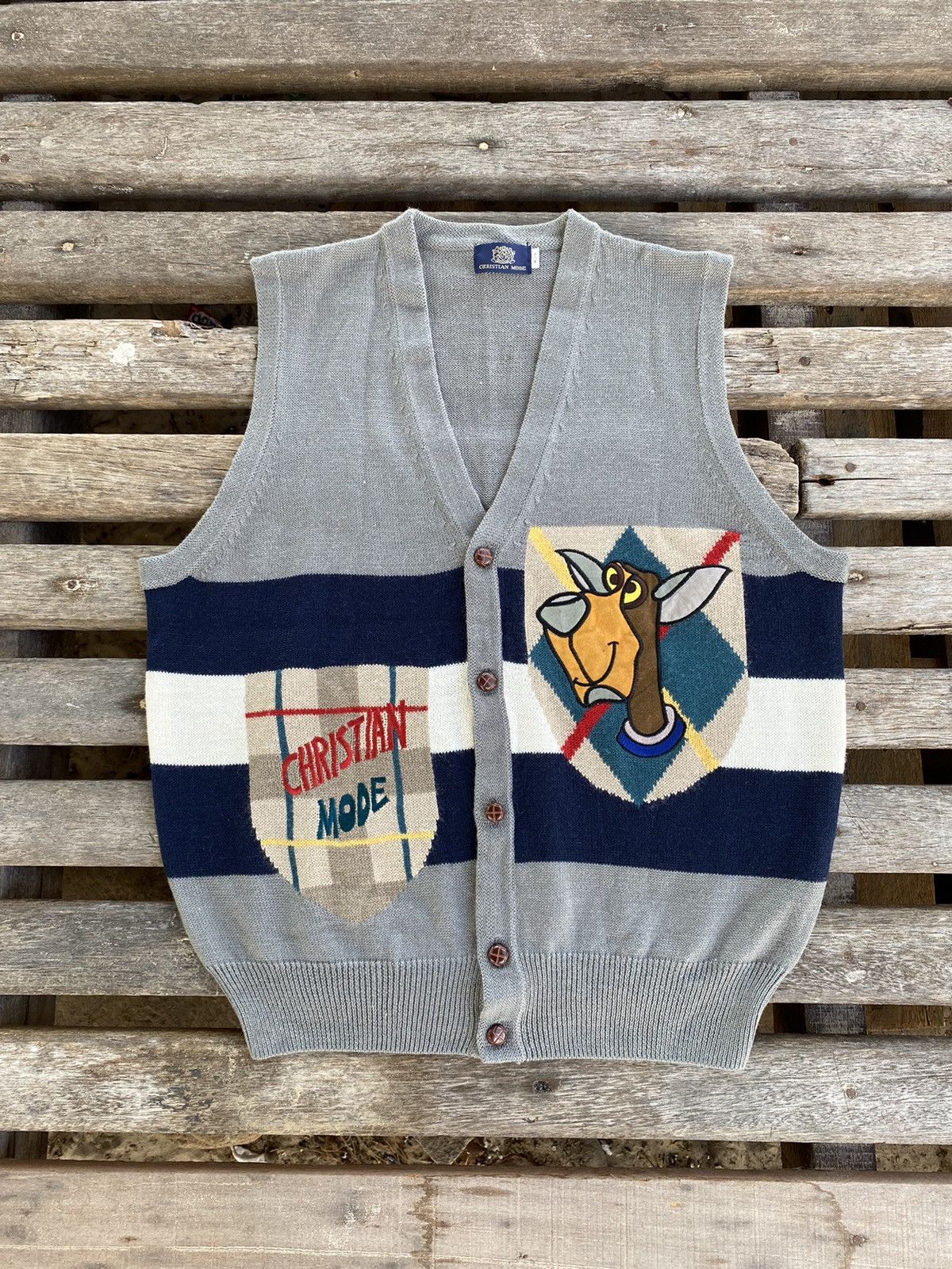 Other Christian Mode Sleeveless Sweater Cardigan Size US M / EU 48-50 / 2 - 1 Thumbnail