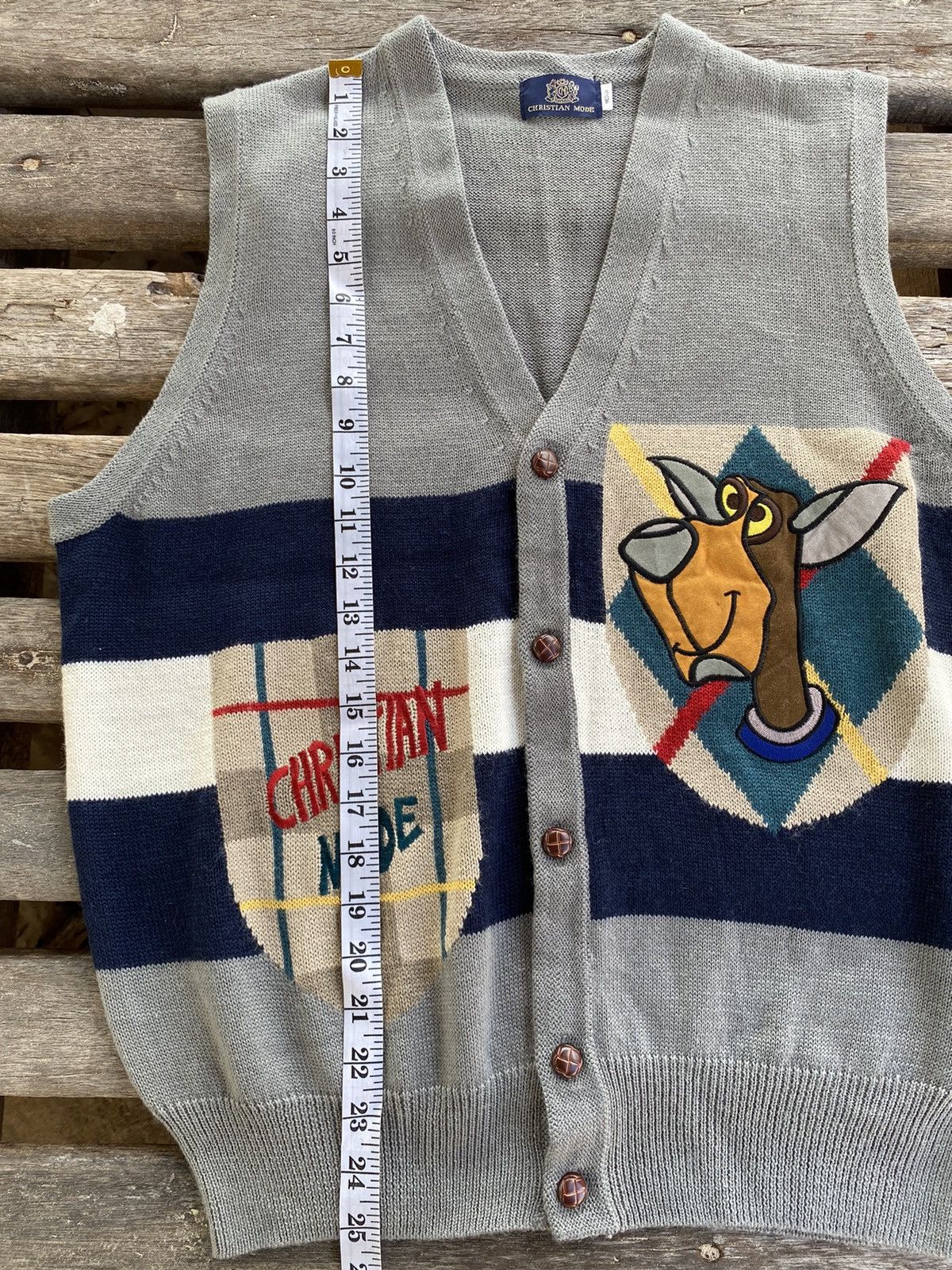 Other Christian Mode Sleeveless Sweater Cardigan Size US M / EU 48-50 / 2 - 17 Thumbnail