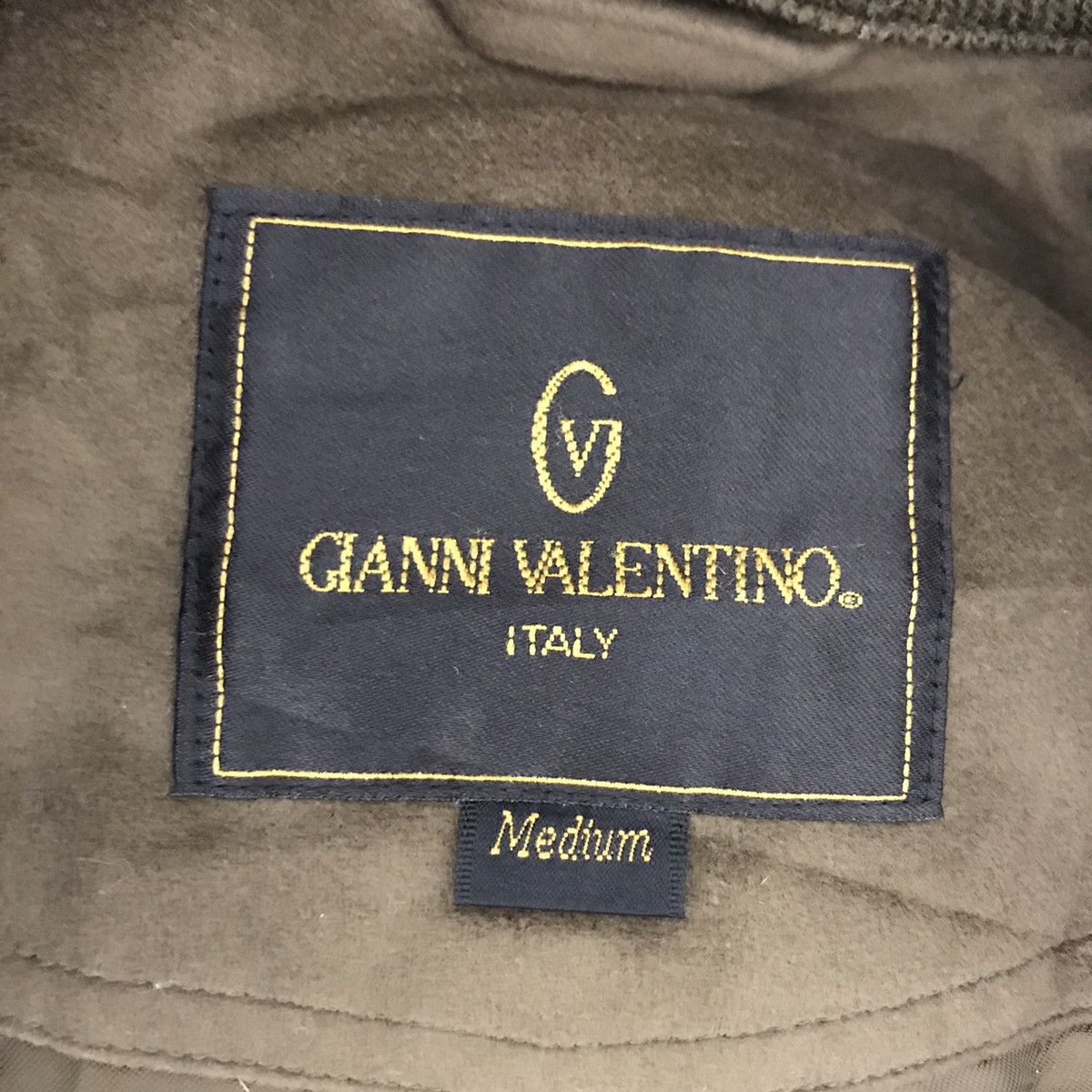 Vintage GIANNI VALENTINO ITALY Designer Bomber Wool Jacket Size US M / EU 48-50 / 2 - 4 Thumbnail