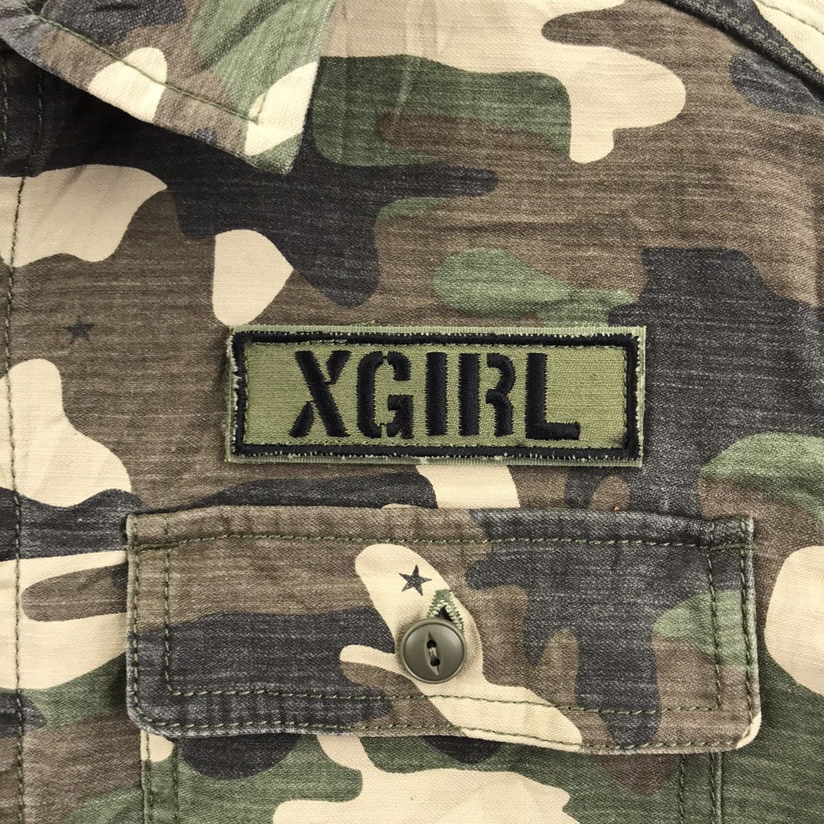 Vintage CARPE DIEM X-GIRL Skateboard Brand Camouflage Parka Jacket Size US S / EU 44-46 / 1 - 5 Thumbnail