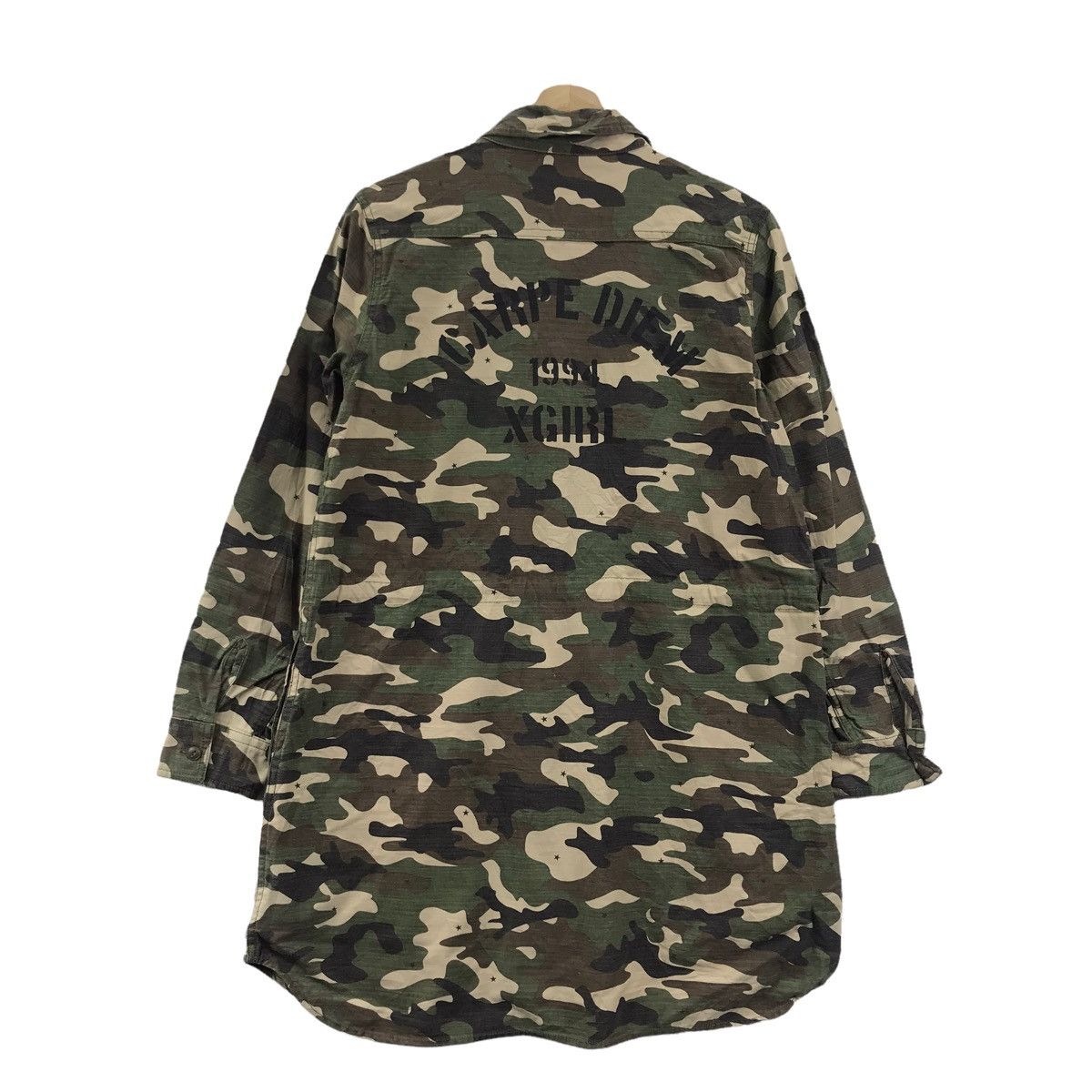 Vintage CARPE DIEM X-GIRL Skateboard Brand Camouflage Parka Jacket Size US S / EU 44-46 / 1 - 1 Thumbnail