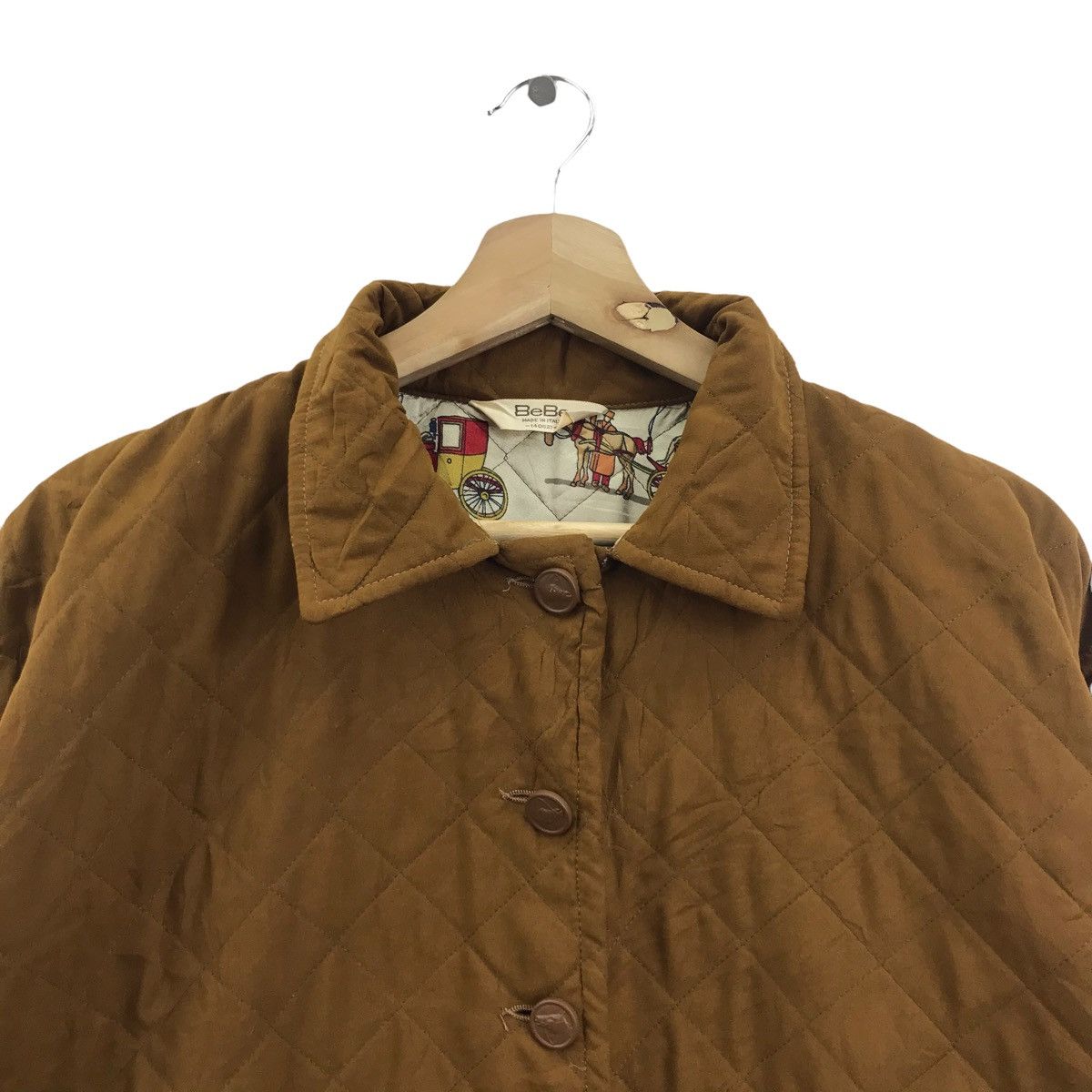 Vintage BEBE ITALY Designer BrandQuilted BaroqueHermesInspiredJacket Size US XL / EU 56 / 4 - 2 Thumbnail