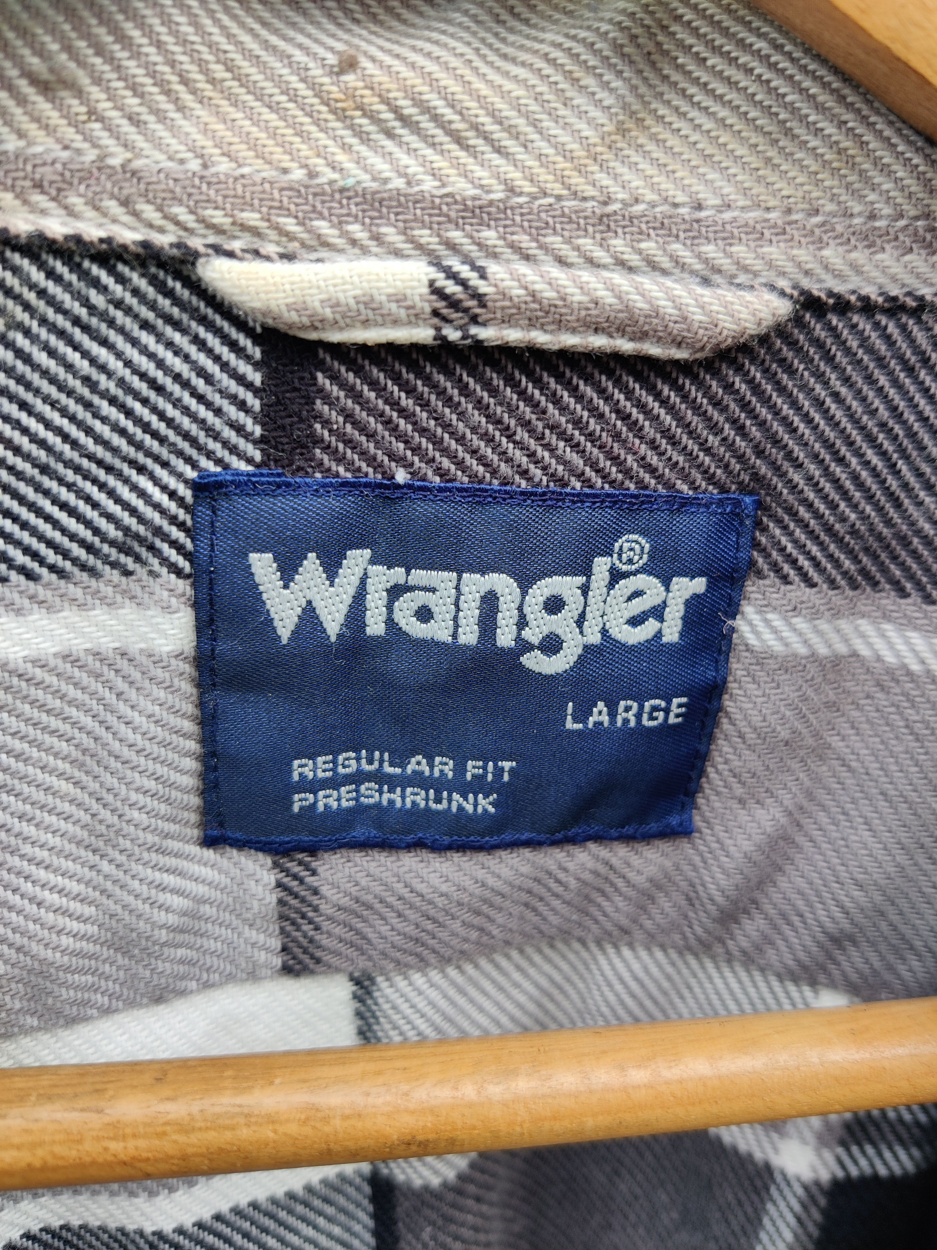 Vintage Vintage Wrangler Checkers Box Double Pocket Shirt Size US L / EU 52-54 / 3 - 6 Thumbnail