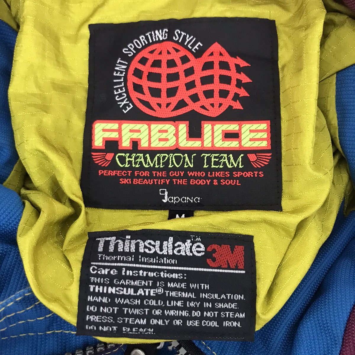 Vintage FABLICE SKI Champion Team Thinsulate OutdoorWinterSnowJacket Size US M / EU 48-50 / 2 - 7 Thumbnail