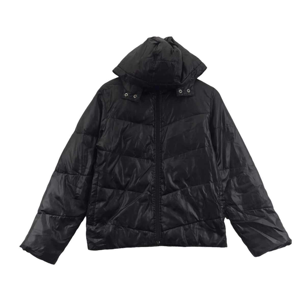 Von Dutch VON DUTCH Streetwear Black Puffer Hooded Jacket Size US M / EU 48-50 / 2 - 1 Thumbnail