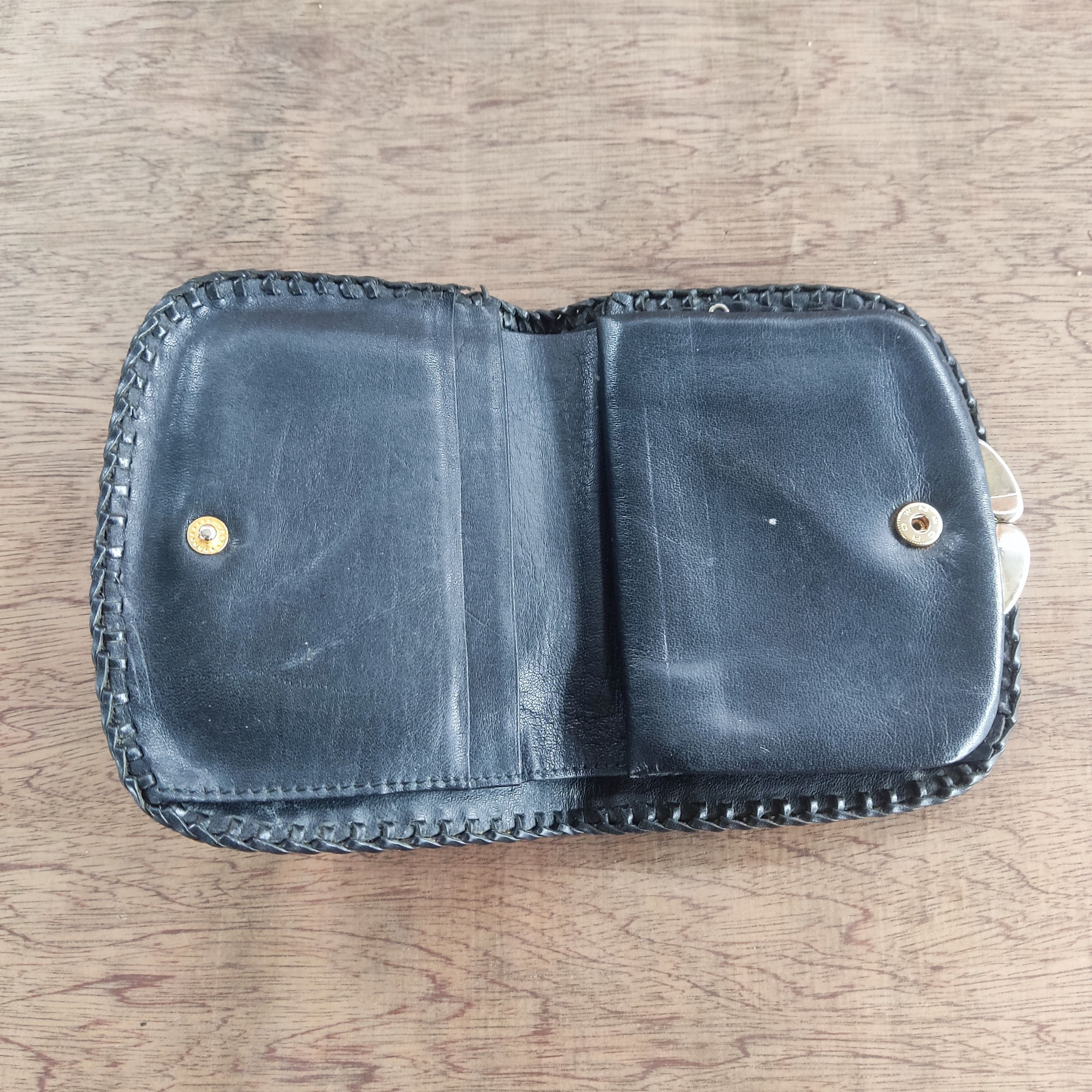 Handmade Handmade Custom Leather Wallet Button Size ONE SIZE - 5 Thumbnail