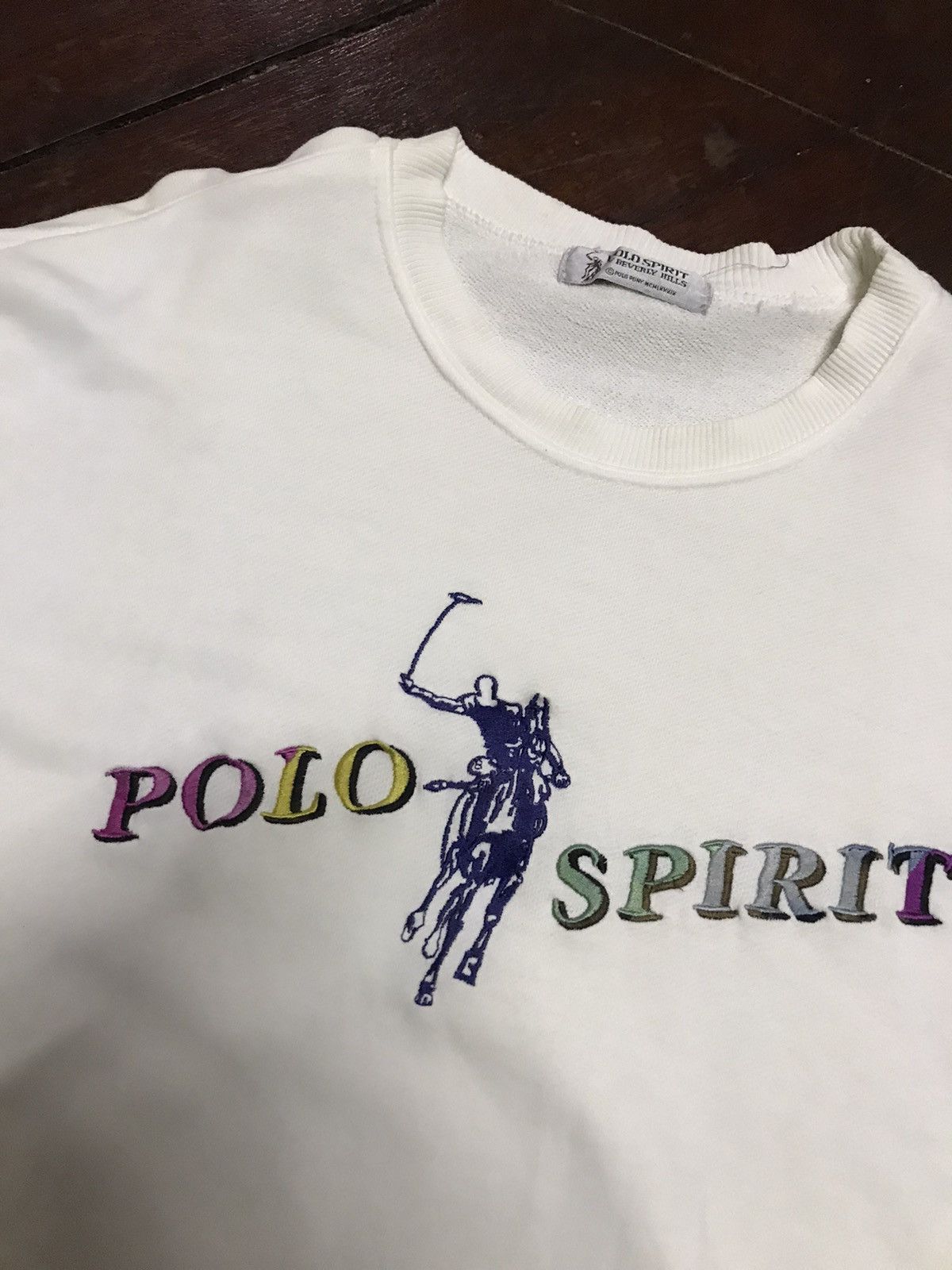 Beverly Hills Polo Club × Vintage Vintage polo spirit spellout crewneck Size US M / EU 48-50 / 2 - 5 Thumbnail