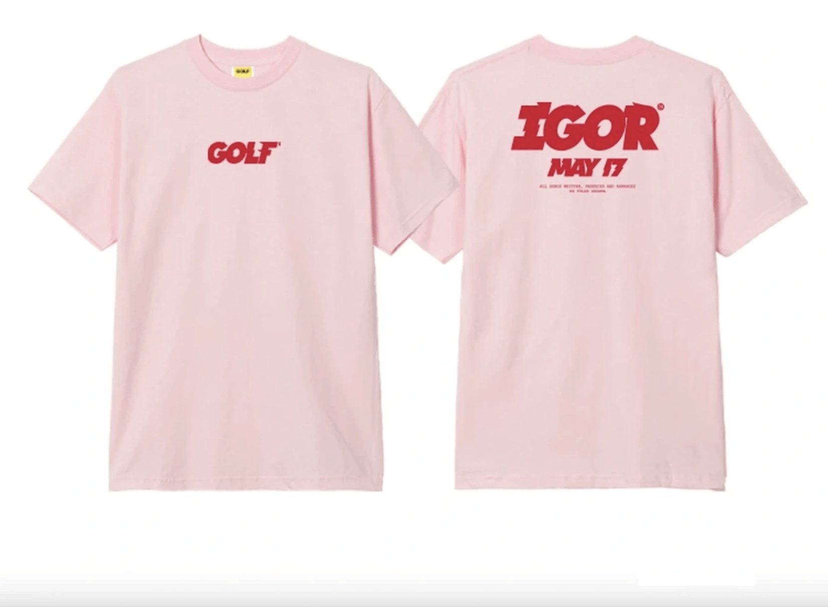 Golf Wang × Tyler The Creator 💚 2019 Golf Wang Igor Release Day Logo Tee Pink Small NEW Size US S / EU 44-46 / 1 - 1 Thumbnail