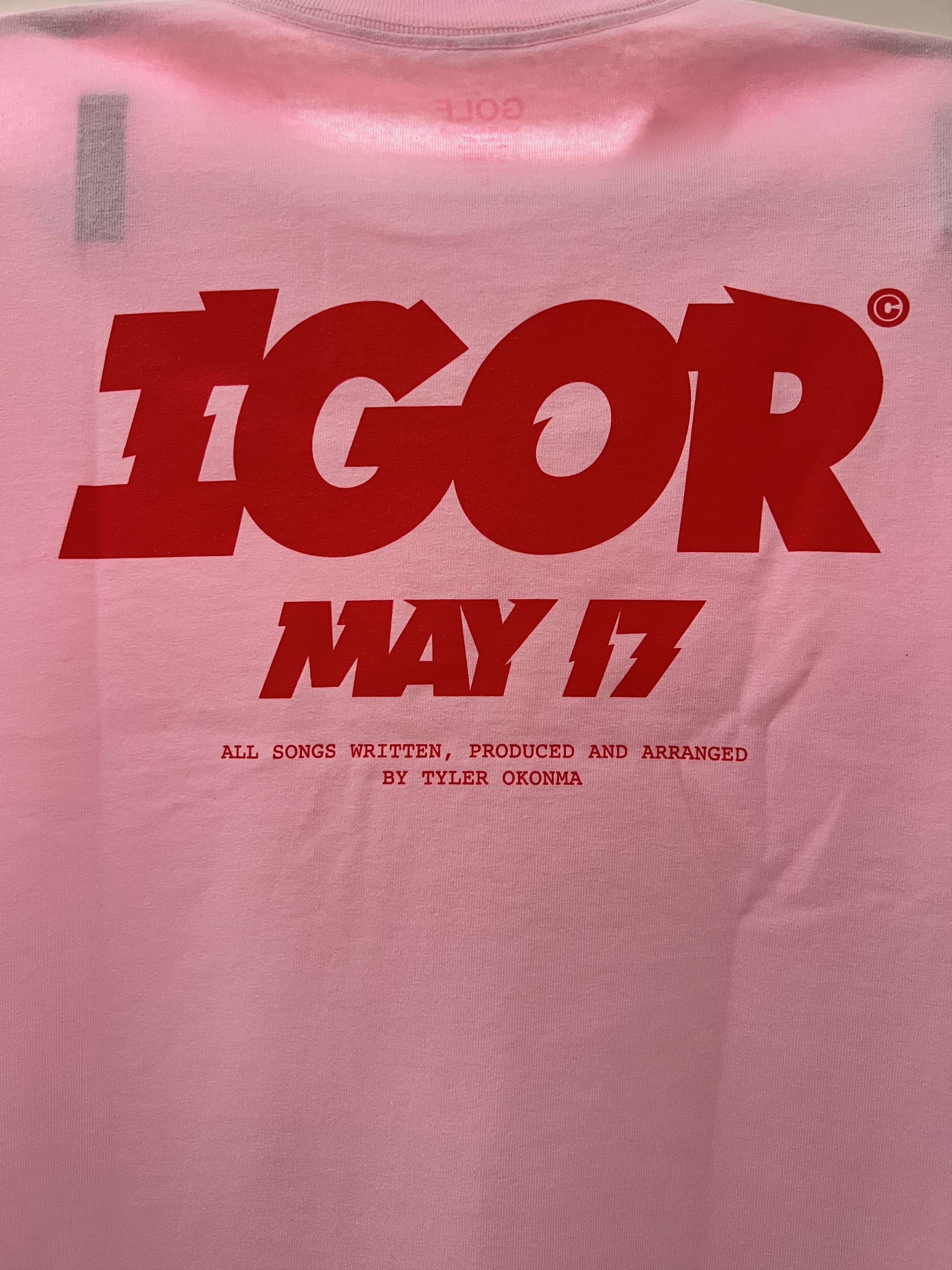 Golf Wang × Tyler The Creator 💚 2019 Golf Wang Igor Release Day Logo Tee Pink Medium NEW Size US M / EU 48-50 / 2 - 5 Thumbnail