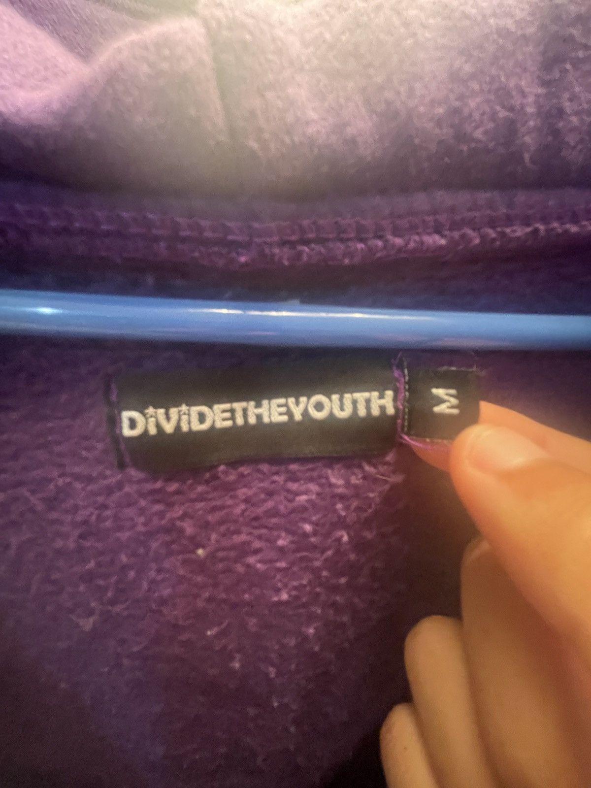 Divide The Youth Purple DTY zip up hoodie Size US M / EU 48-50 / 2 - 5 Thumbnail