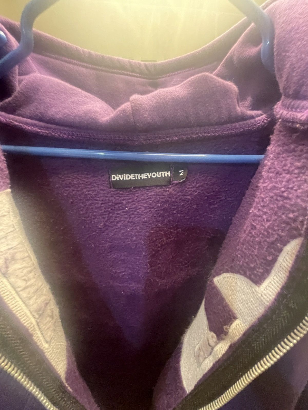 Divide The Youth Purple DTY zip up hoodie Size US M / EU 48-50 / 2 - 4 Thumbnail