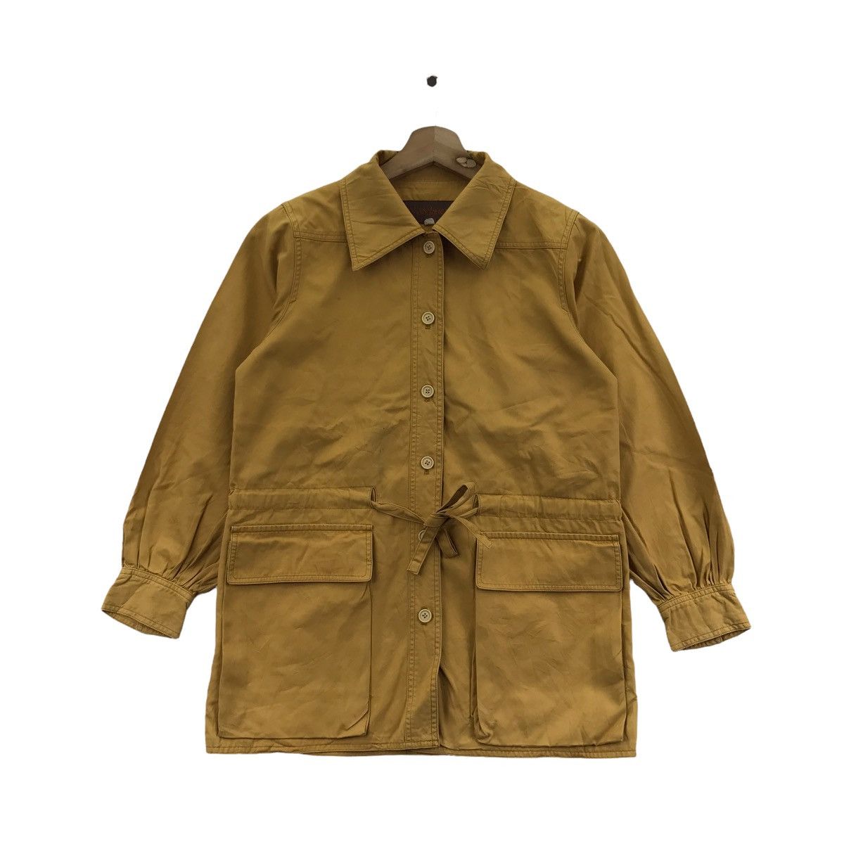 Yves Saint Laurent Vintage YVES SAINT LAURENT Ysl Paris Yellow CanvasCoatJacket Size US S / EU 44-46 / 1 - 1 Thumbnail