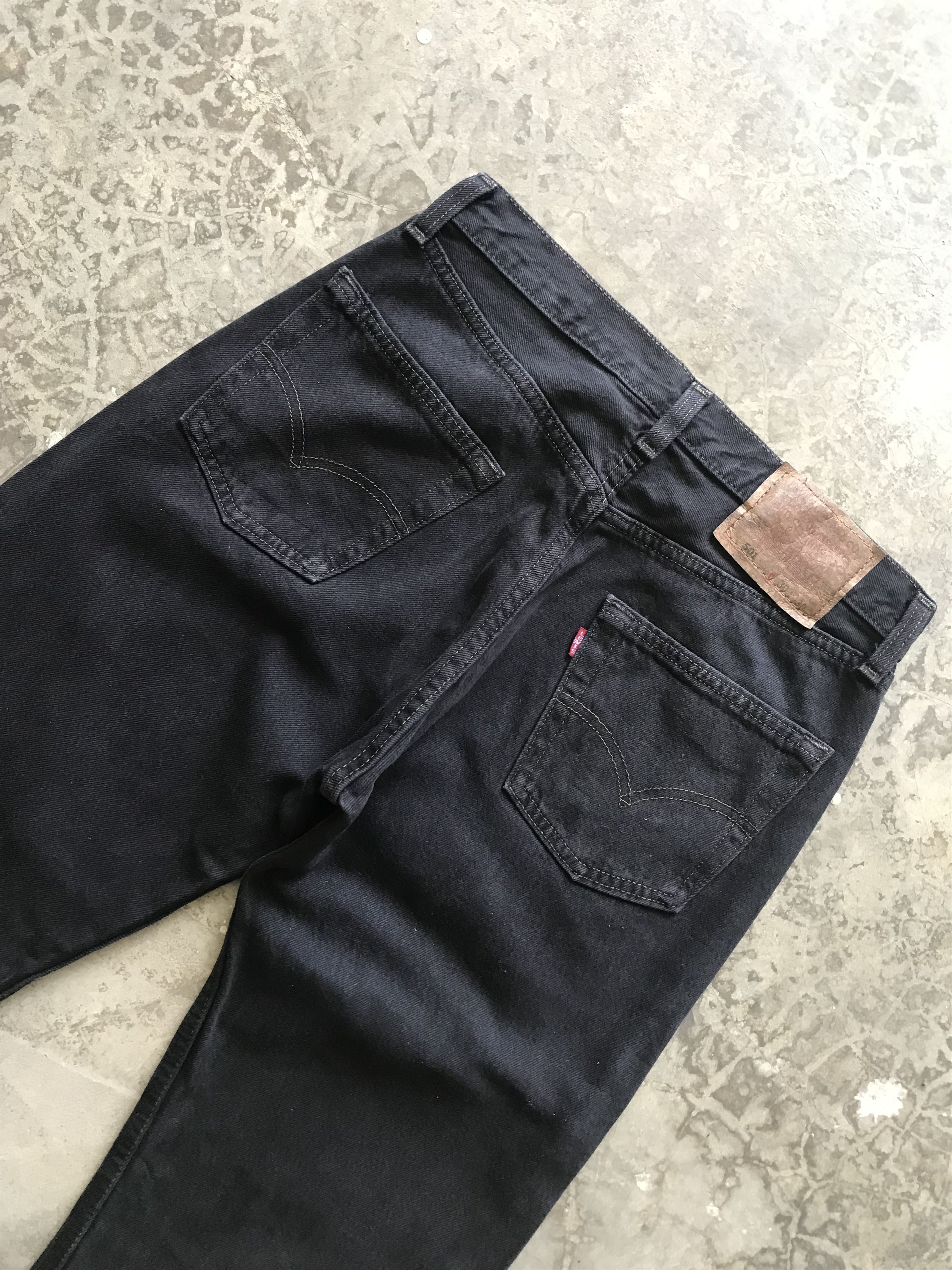 Levi's Vintage 90s Levis 501 Charcoal Black Denim Size US 29 - 9 Thumbnail
