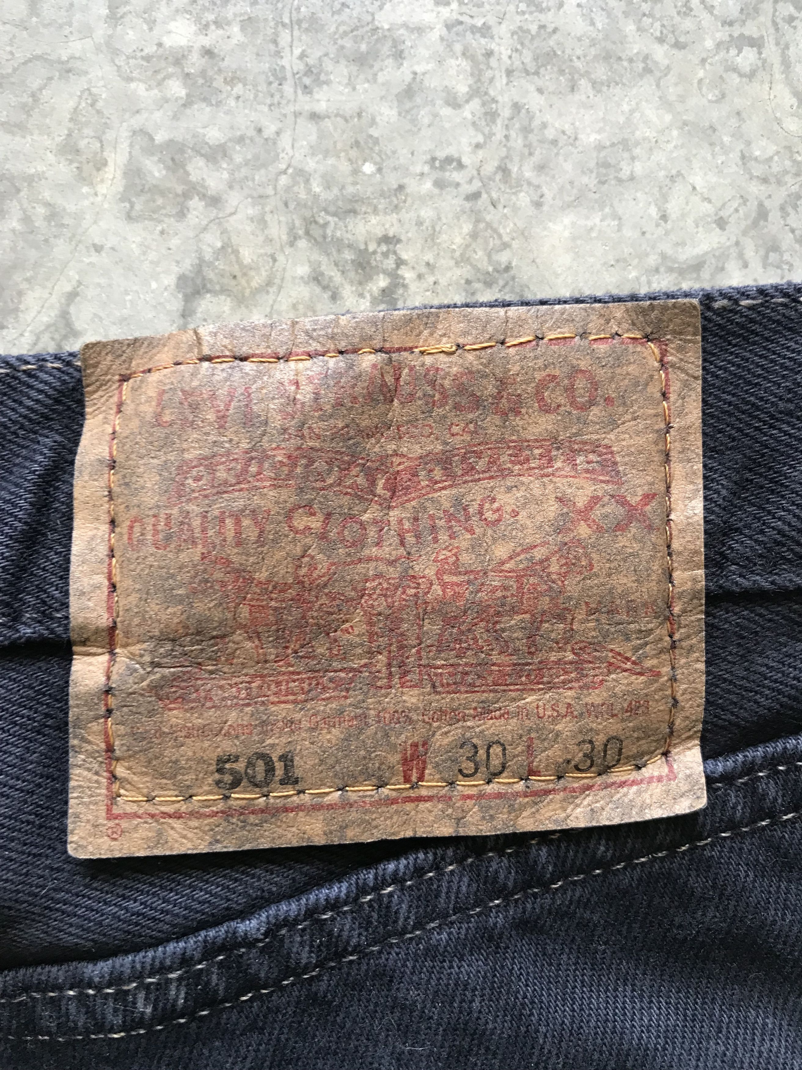 Levi's Vintage 90s Levis 501 Charcoal Black Denim Size US 29 - 8 Thumbnail