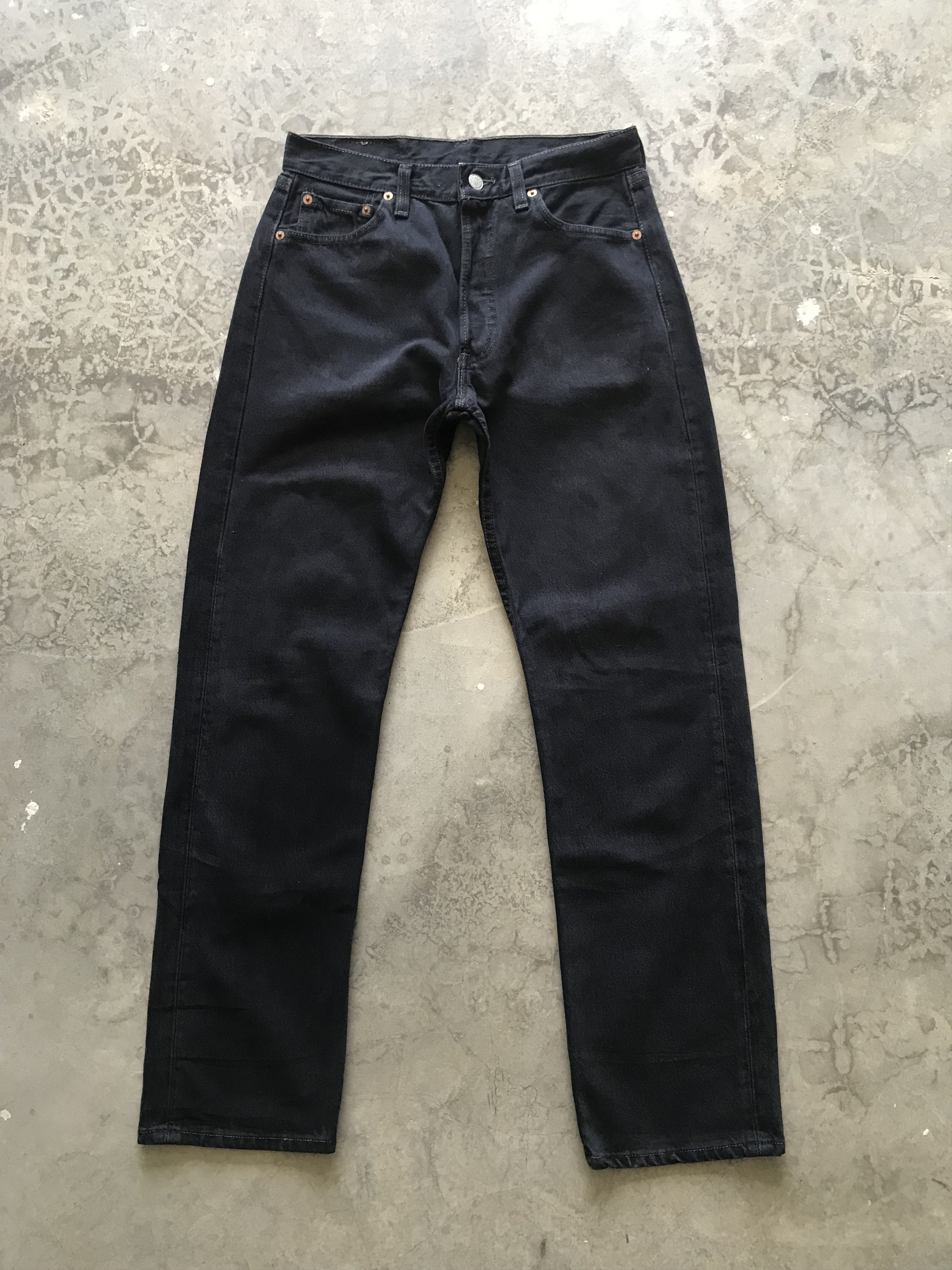 Levi's Vintage 90s Levis 501 Charcoal Black Denim Size US 29 - 1 Thumbnail