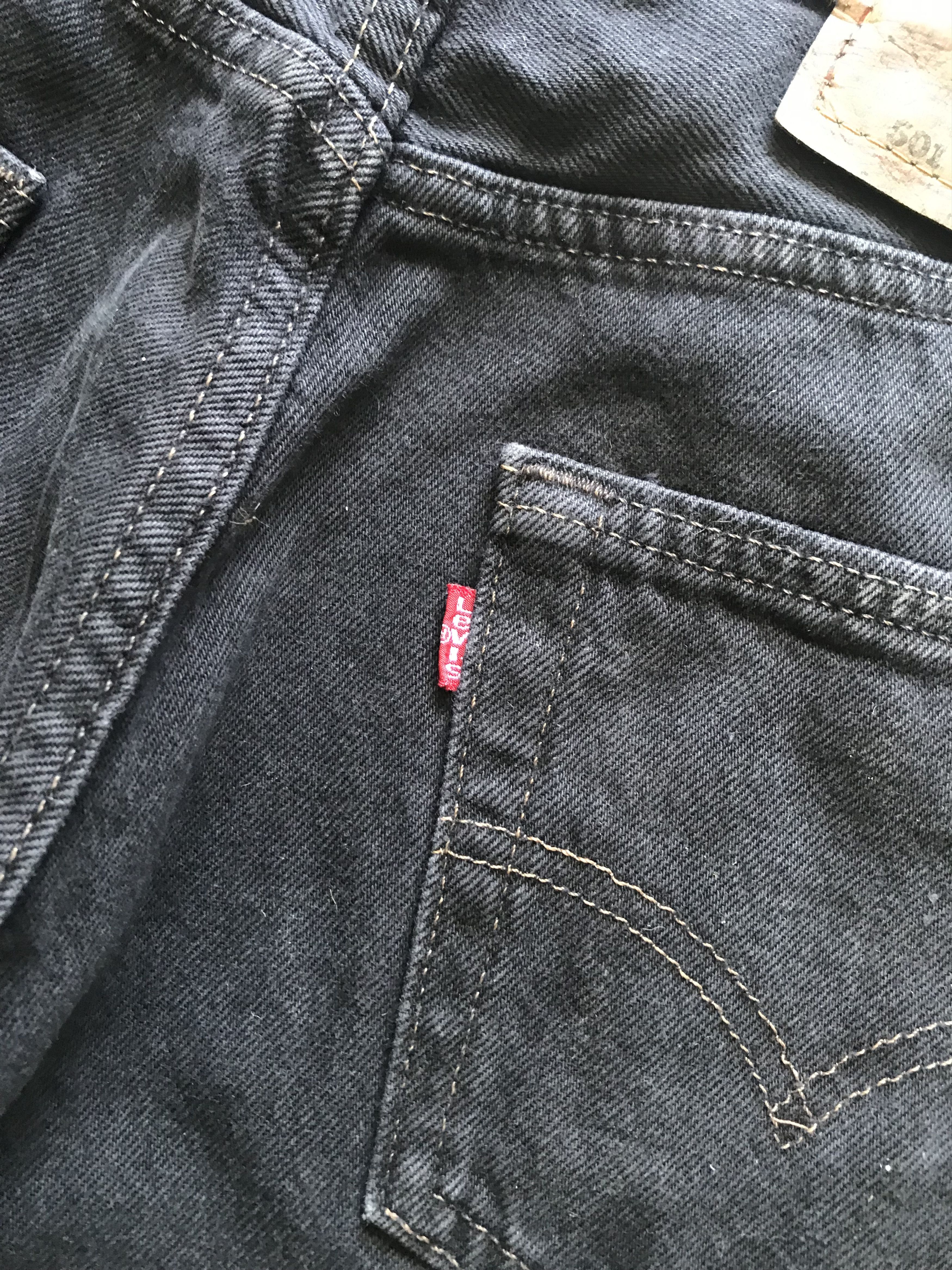Levi's Vintage 90s Levis 501 Charcoal Black Denim Size US 29 - 10 Thumbnail