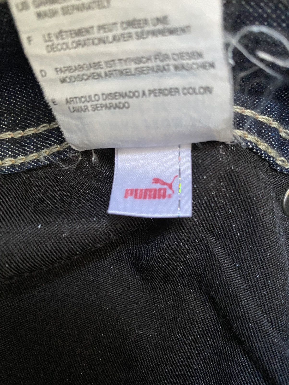 Evisu × Japanese Brand × Puma Evisu x Puma Buckle back Dark Washed Denim Size US 30 / EU 46 - 6 Thumbnail