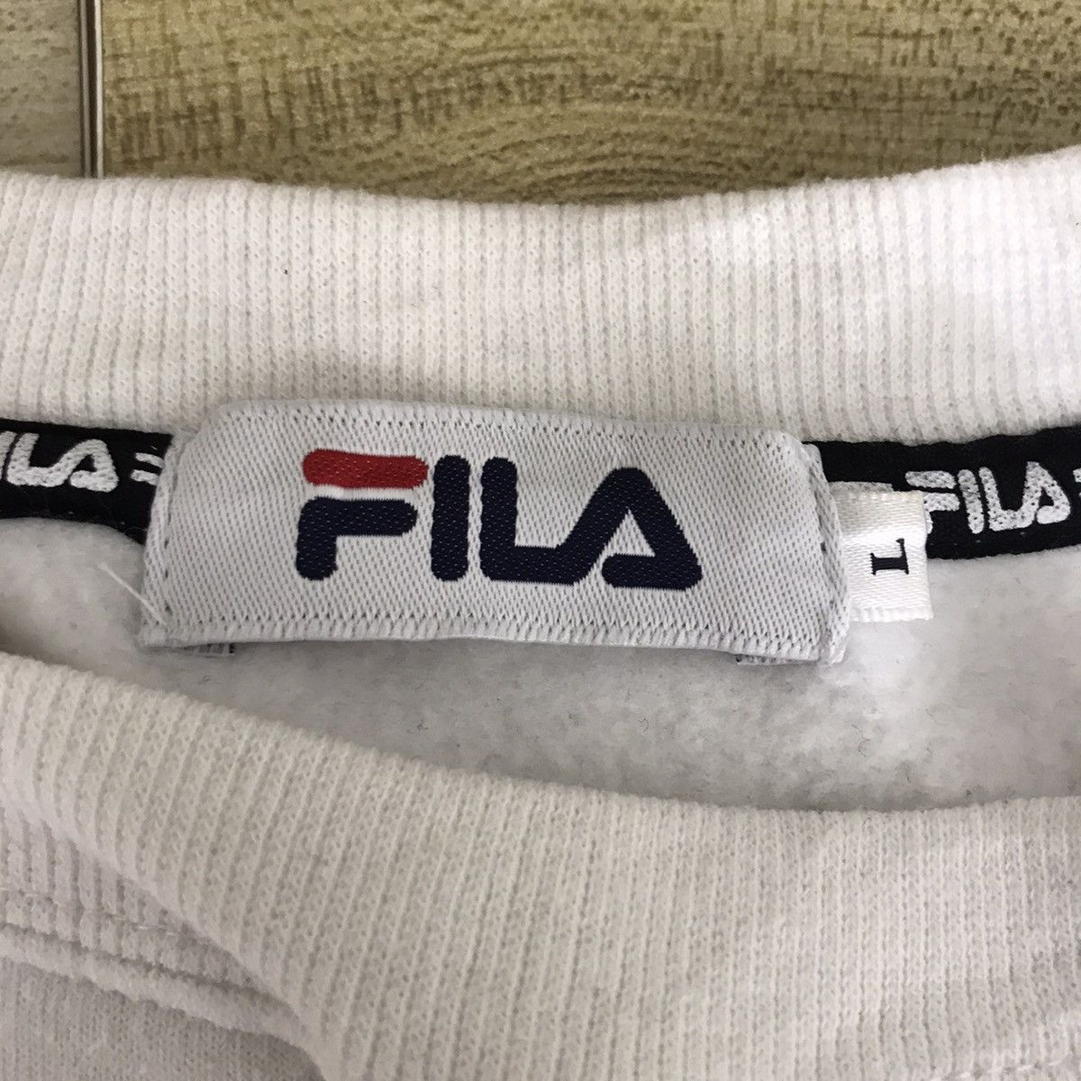 Fila FILA ITALY Embroidered Logo Tennis White Sweatshirt Size US L / EU 52-54 / 3 - 5 Thumbnail