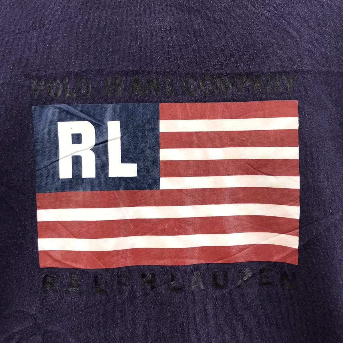 Ralph Lauren POLO RALPH LAUREN Usa Jeans Flag Oversize Blue Sweatshirt Size US XL / EU 56 / 4 - 3 Thumbnail