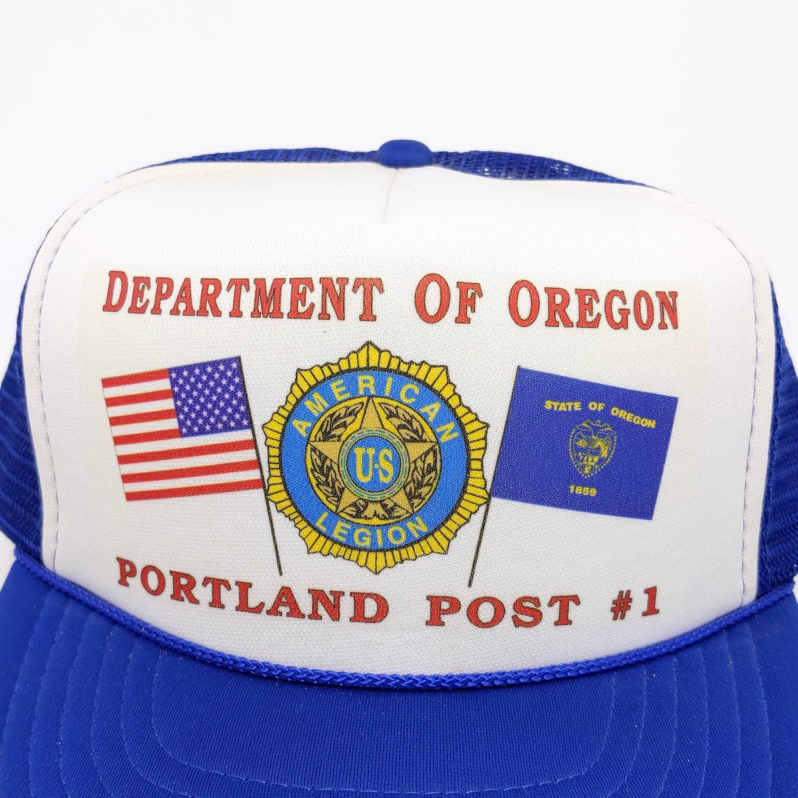 Vintage Vintage Dept of Oregon Portland Post Snapback Trucker Hat Size ONE SIZE - 2 Thumbnail