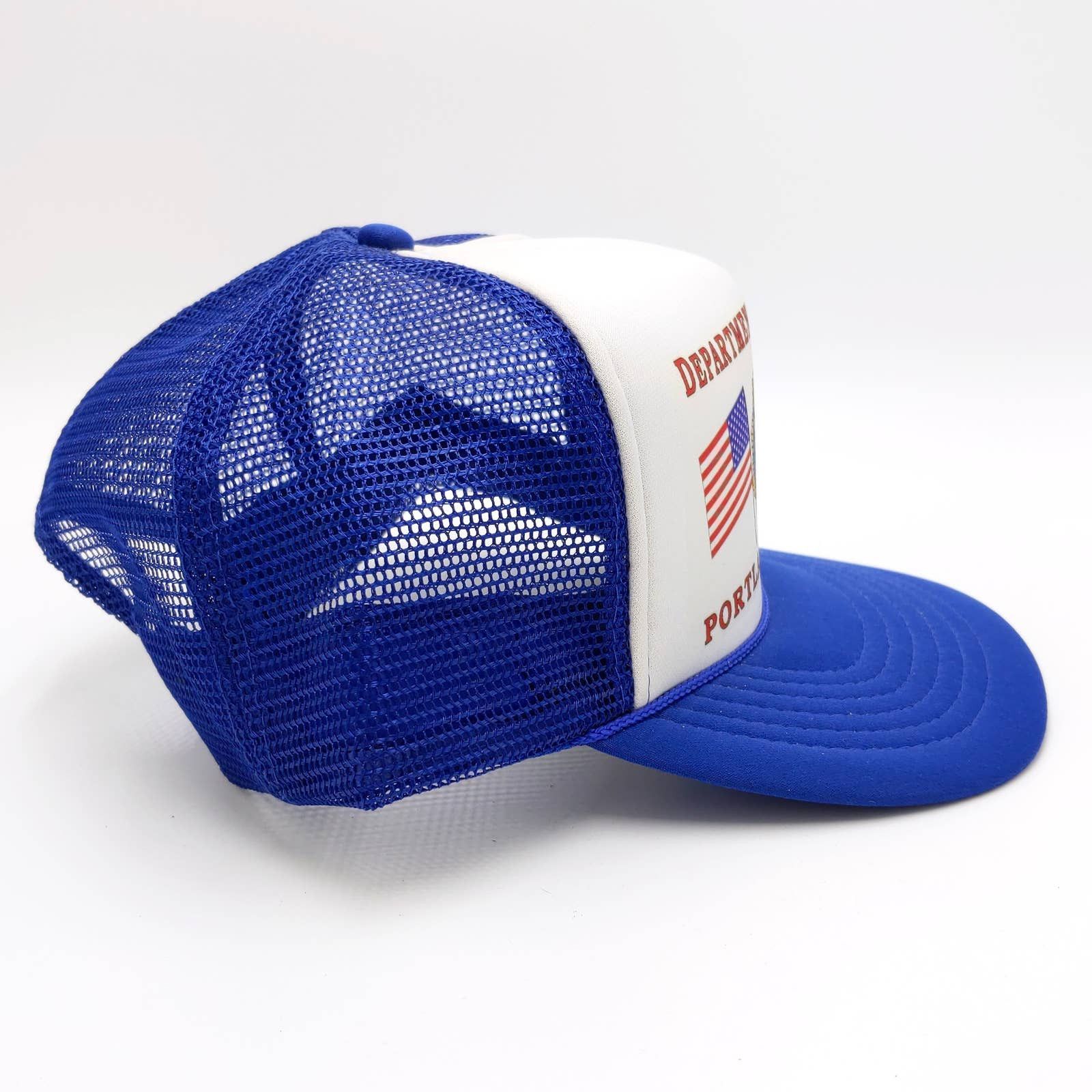 Vintage Vintage Dept of Oregon Portland Post Snapback Trucker Hat Size ONE SIZE - 4 Thumbnail