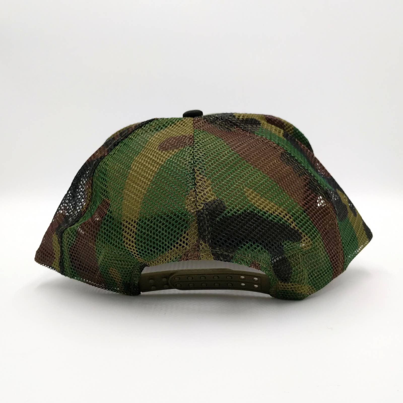 Vintage Vintage Powell&Sons Trucking Camo Snapback Trucker Mesh Hat Size ONE SIZE - 7 Thumbnail