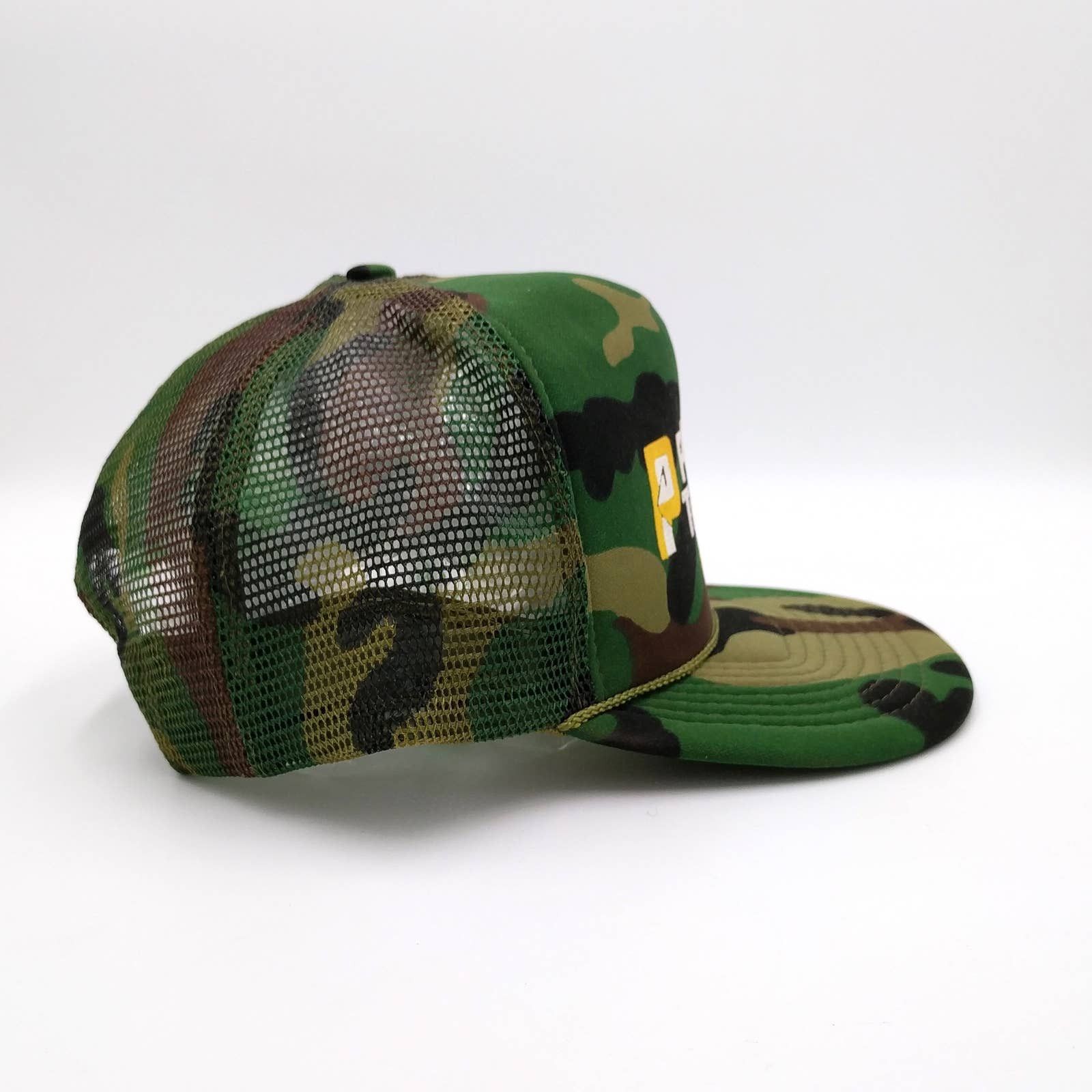 Vintage Vintage Powell&Sons Trucking Camo Snapback Trucker Mesh Hat Size ONE SIZE - 6 Thumbnail
