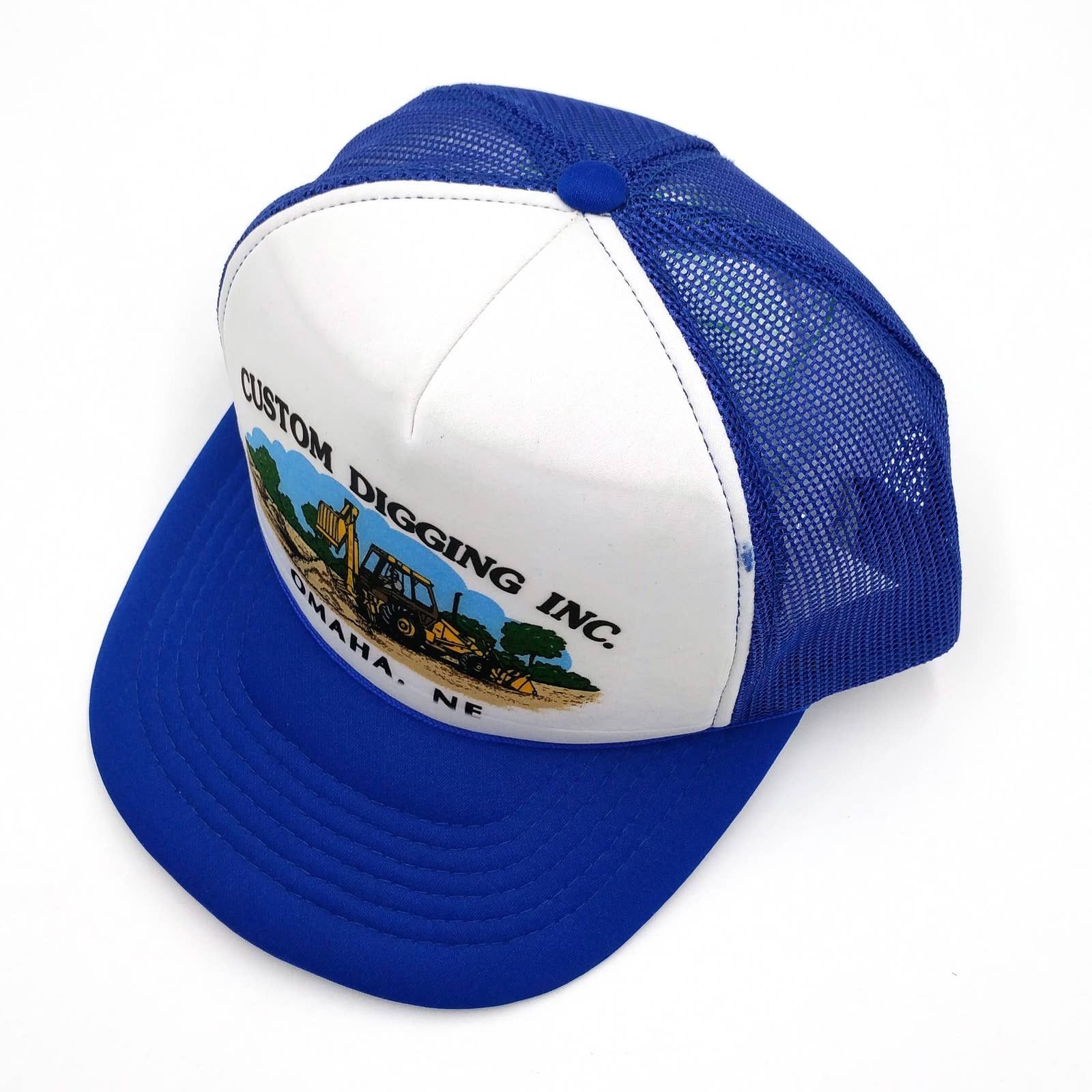 Vintage Vintage Custom Digging Snapback Trucker Mesh Hat Industrial Size ONE SIZE - 4 Thumbnail
