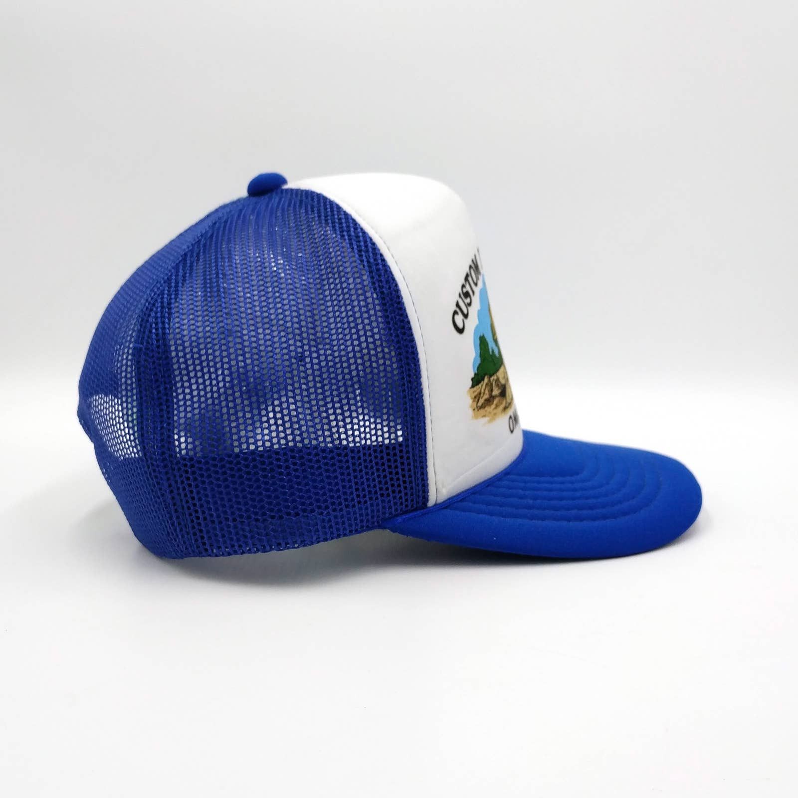 Vintage Vintage Custom Digging Snapback Trucker Mesh Hat Industrial Size ONE SIZE - 6 Thumbnail