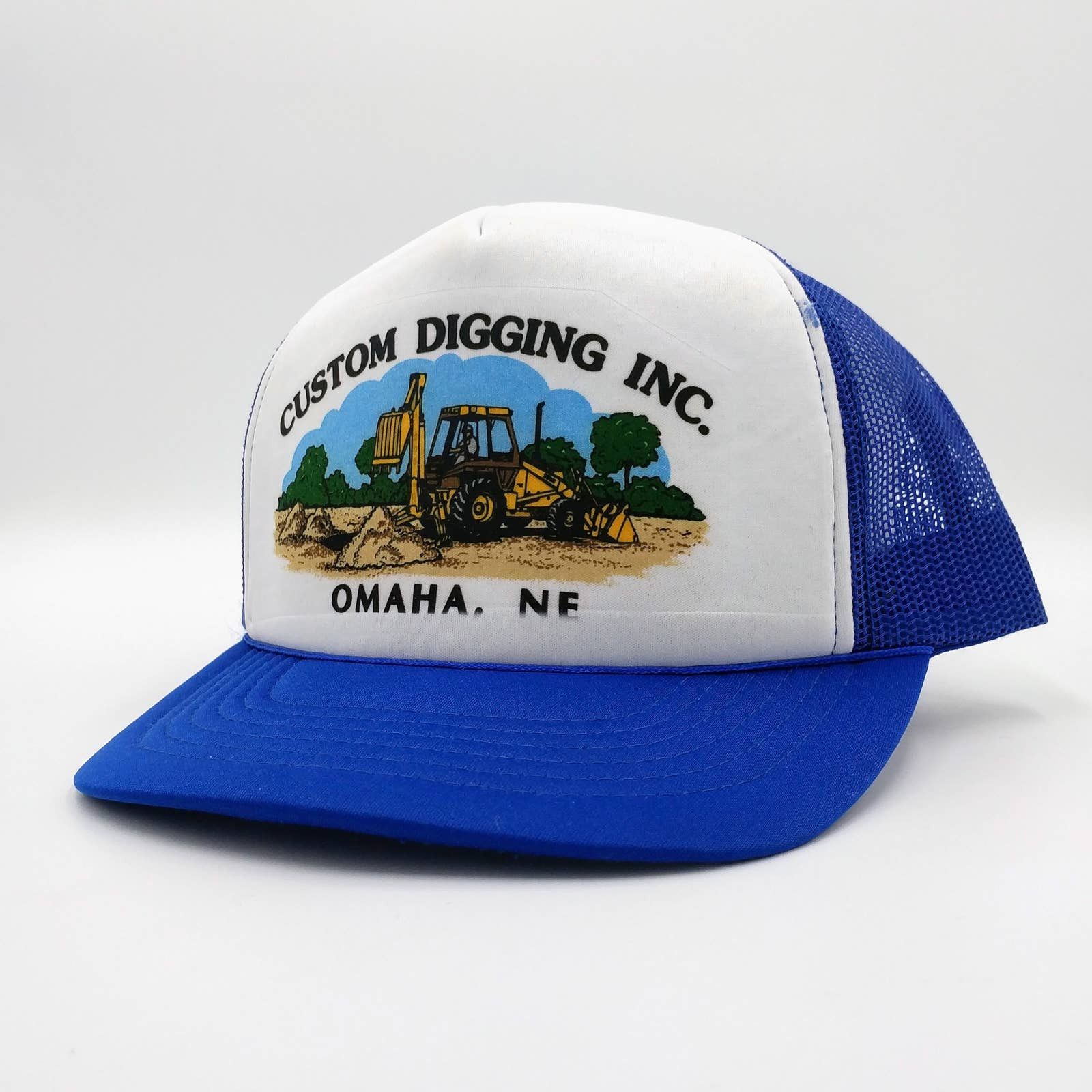 Vintage Vintage Custom Digging Snapback Trucker Mesh Hat Industrial Size ONE SIZE - 3 Thumbnail