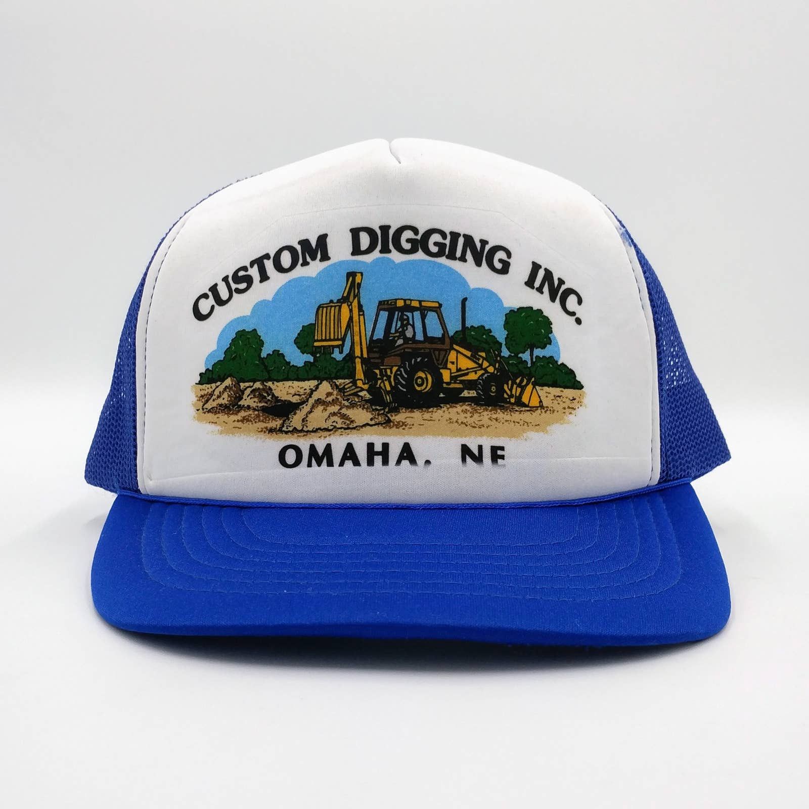 Vintage Vintage Custom Digging Snapback Trucker Mesh Hat Industrial Size ONE SIZE - 2 Thumbnail
