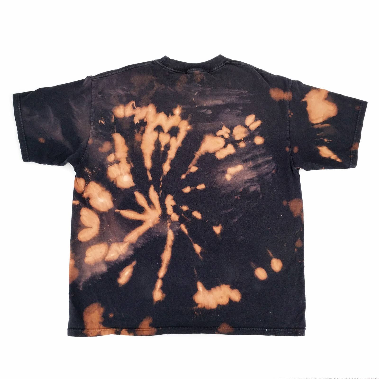 DC Comics Batman Joker Arkham Asylum Custom Bleached Tie Dye T-Shirt Size US XL / EU 56 / 4 - 5 Thumbnail
