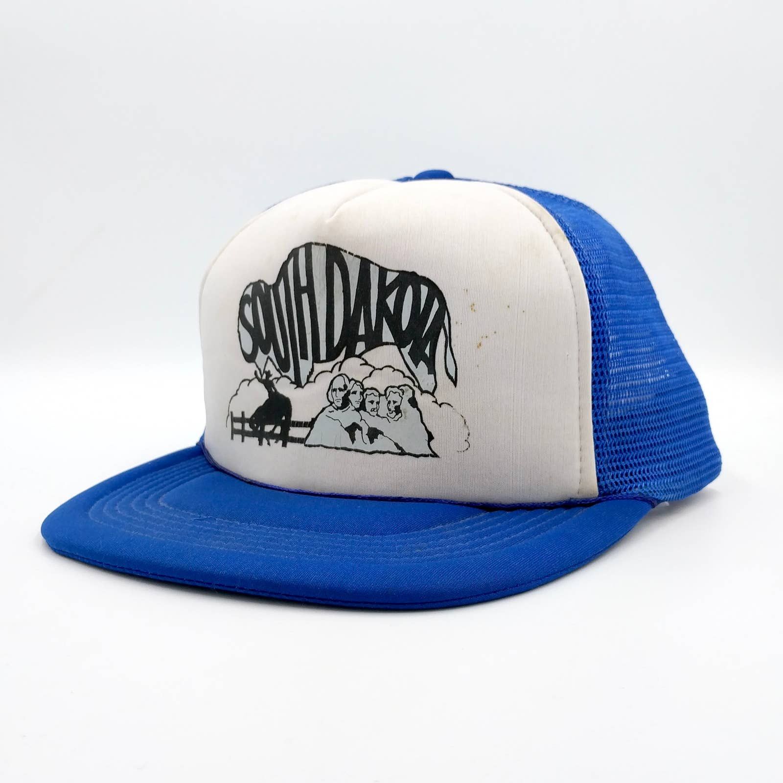 Vintage Vintage South Dakota Snapback Trucker Hat Mesh MT Rushmore Size ONE SIZE - 3 Thumbnail