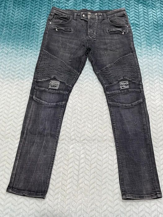 Japanese Brand × Vintage Rare Design❗️Distressed Denim multi zipper Size US 34 / EU 50 - 1 Thumbnail