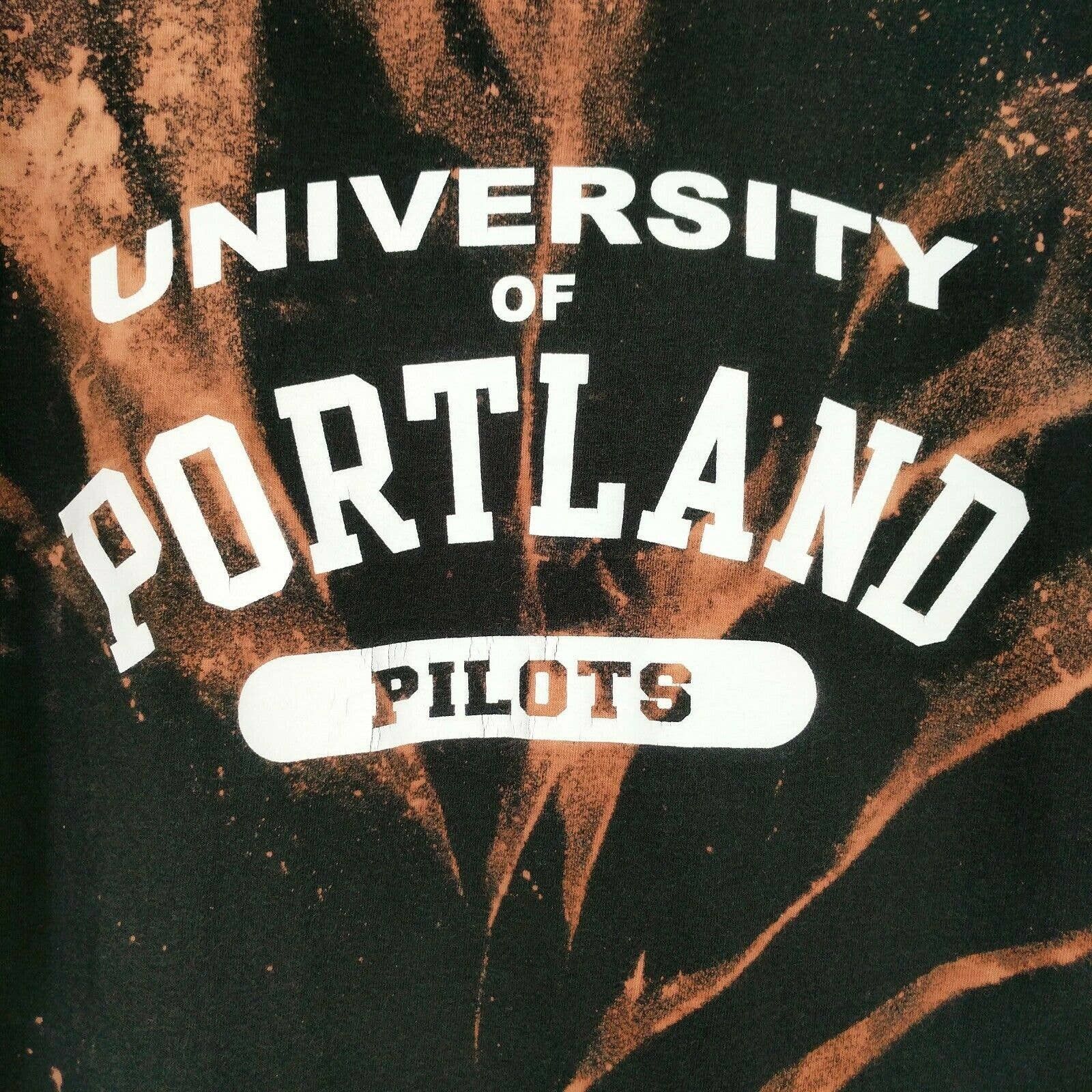 Nike × Vintage Vintage NIKE Custom Bleached U of Portland Pilots T-Shirt Size US XL / EU 56 / 4 - 3 Thumbnail