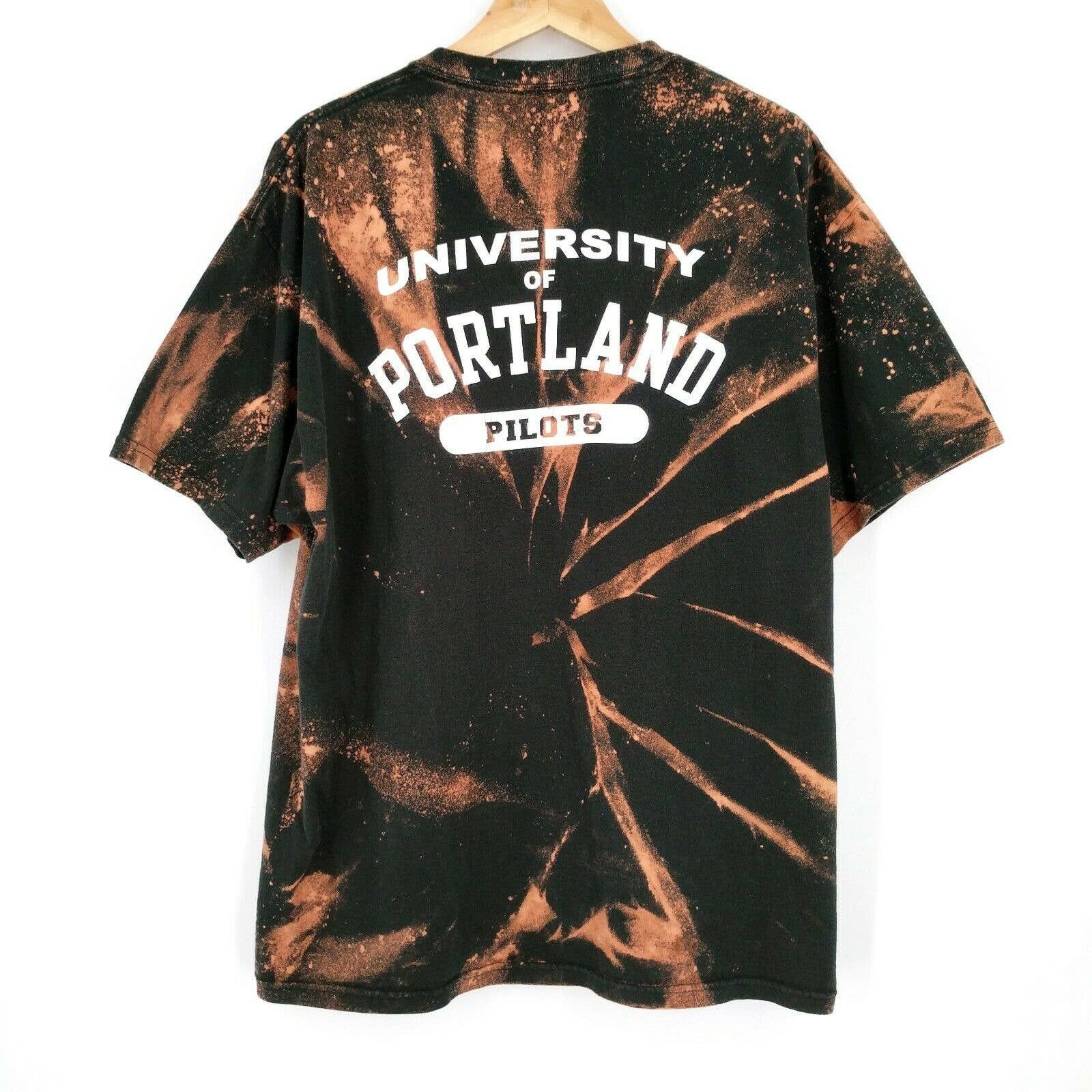 Nike × Vintage Vintage NIKE Custom Bleached U of Portland Pilots T-Shirt Size US XL / EU 56 / 4 - 2 Thumbnail