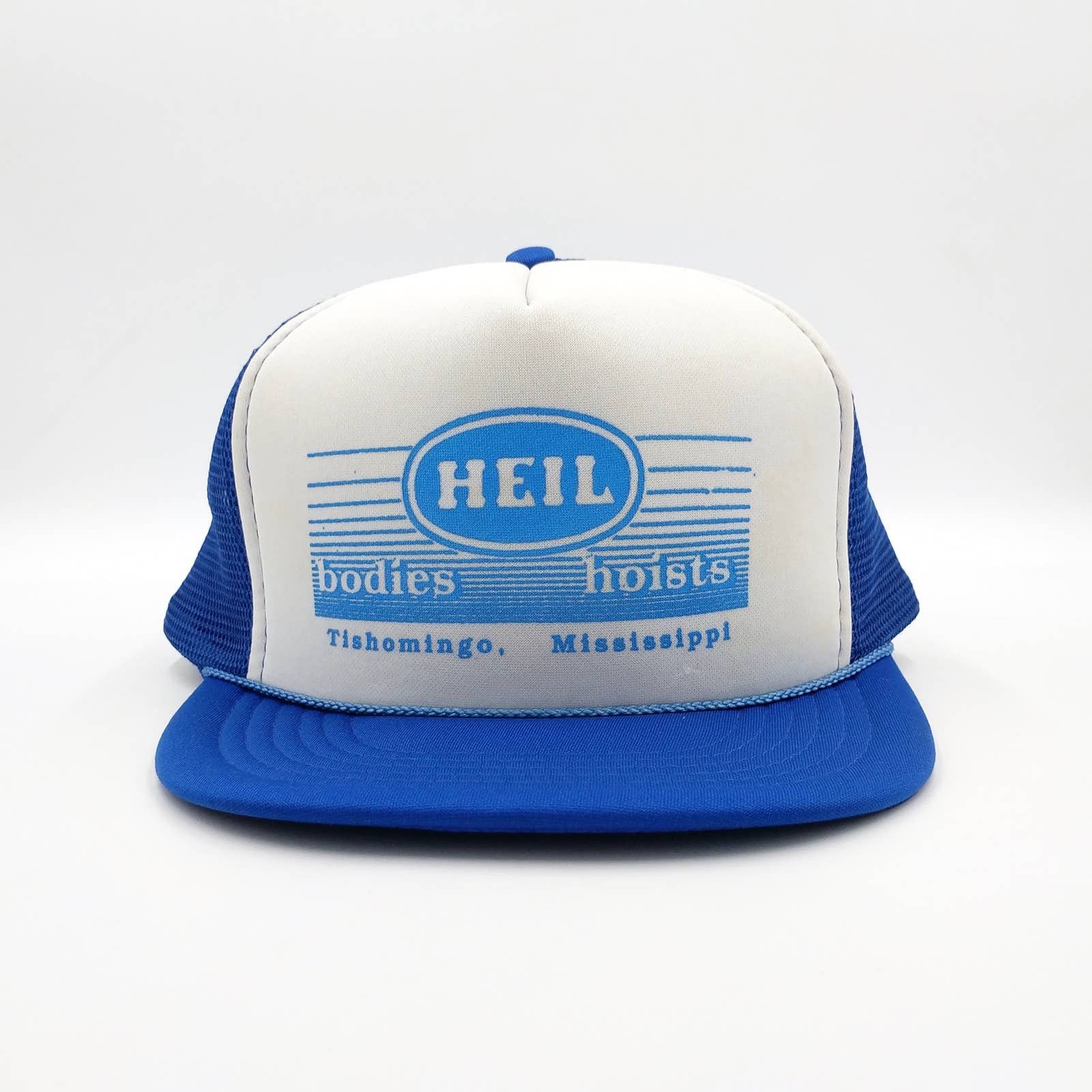 Vintage Vintage Heil Bodies Hoists Snapback Trucker Hat Mesh 90s Size ONE SIZE - 2 Thumbnail