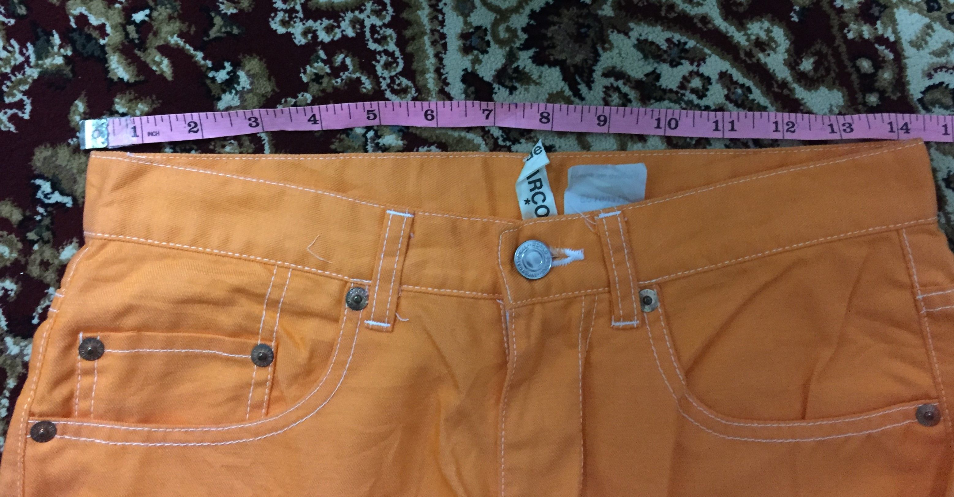 Comme des Garcons Unreleased 80's CDG Orange Sample contrast stitching pants Size 28" / US 6 / IT 42 - 9 Thumbnail