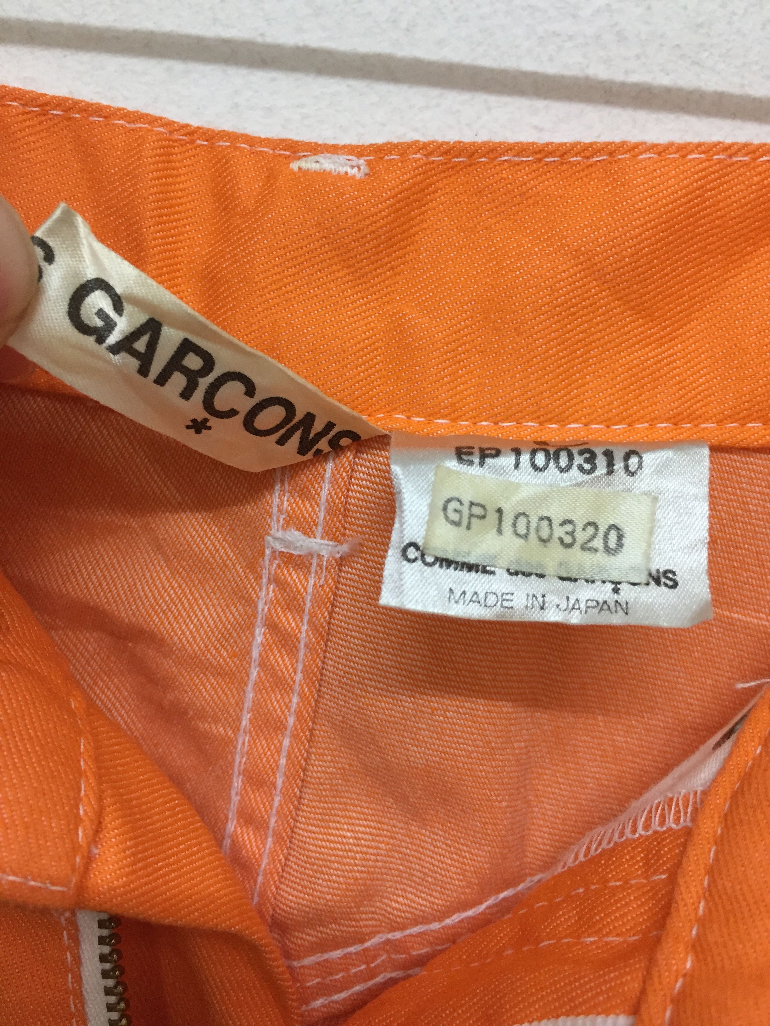 Comme des Garcons Unreleased 80's CDG Orange Sample contrast stitching pants Size 28" / US 6 / IT 42 - 7 Thumbnail