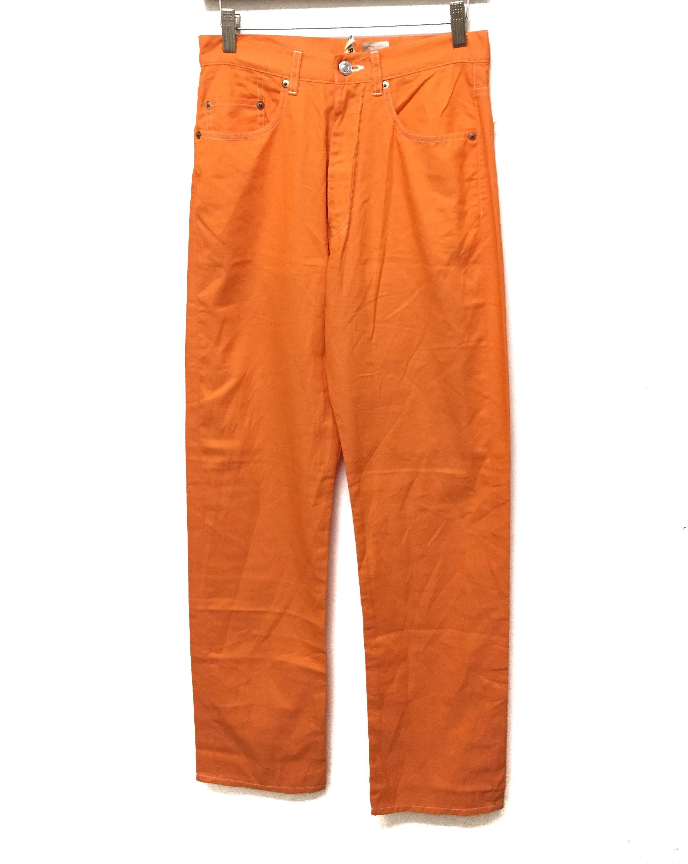 Comme des Garcons Unreleased 80's CDG Orange Sample contrast stitching pants Size 28" / US 6 / IT 42 - 1 Thumbnail