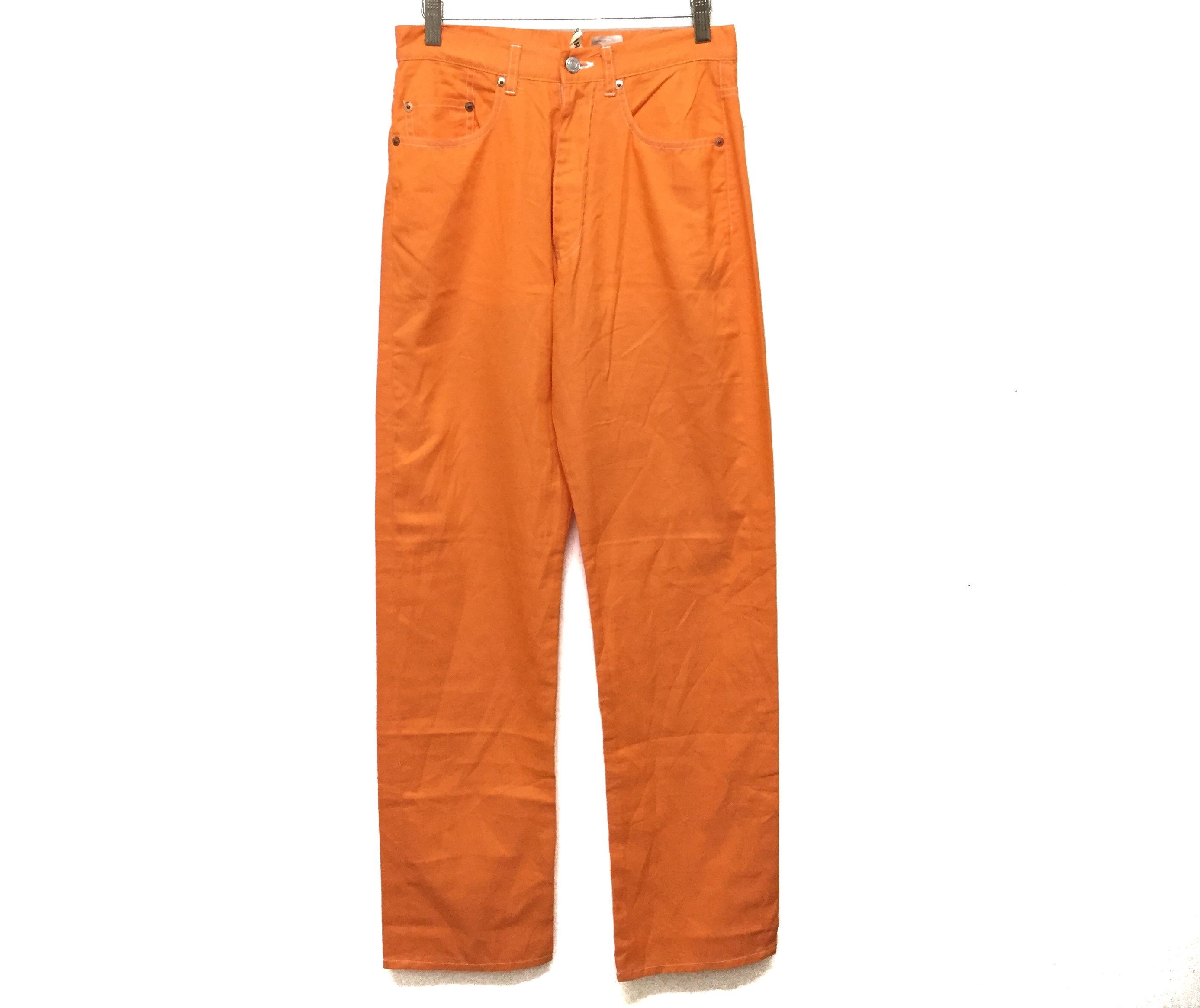 Comme des Garcons Unreleased 80's CDG Orange Sample contrast stitching pants Size 28" / US 6 / IT 42 - 2 Thumbnail
