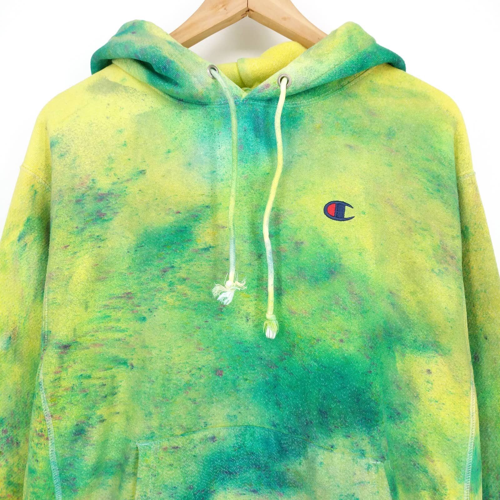 Champion × Vintage Champion Custom Radioactive Reverse Weave Hoodie Sweatshirt Size US L / EU 52-54 / 3 - 2 Thumbnail