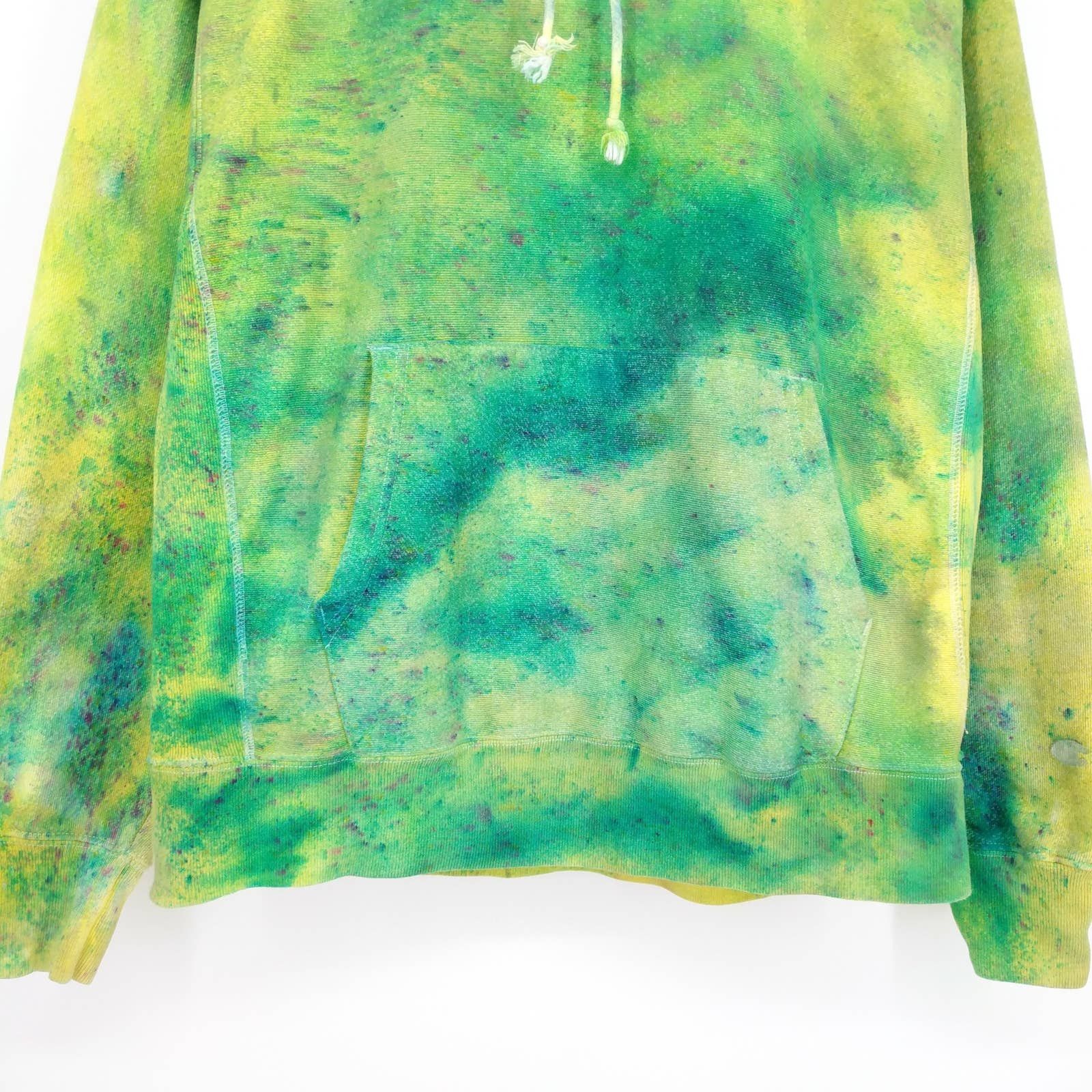 Champion × Vintage Champion Custom Radioactive Reverse Weave Hoodie Sweatshirt Size US L / EU 52-54 / 3 - 3 Thumbnail