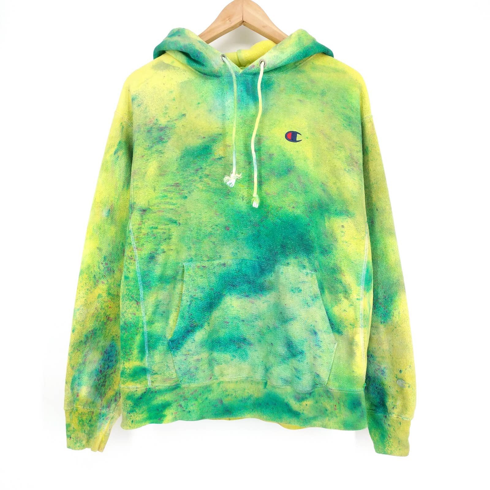 Champion × Vintage Champion Custom Radioactive Reverse Weave Hoodie Sweatshirt Size US L / EU 52-54 / 3 - 1 Thumbnail