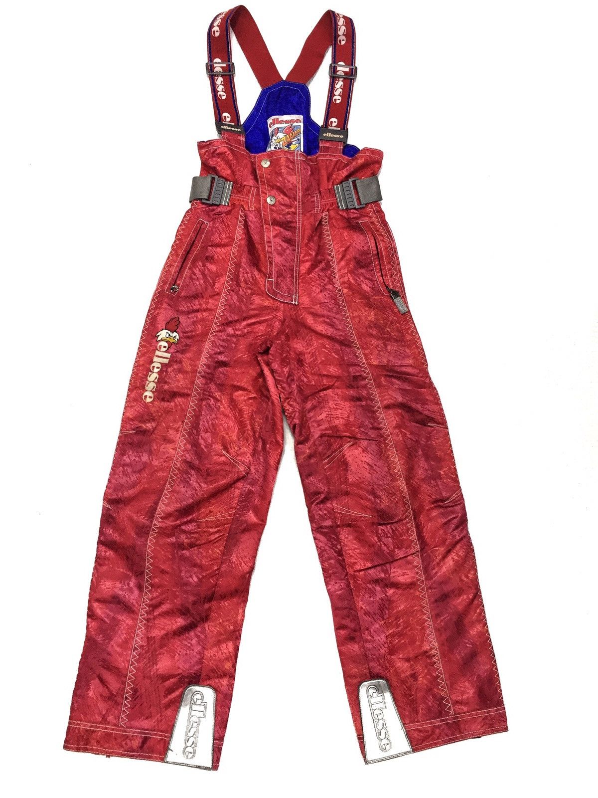 image of Vintage Ellesse”Zaaap!” Logo Kfc Ski Overall Reds, Men's (Size 34)